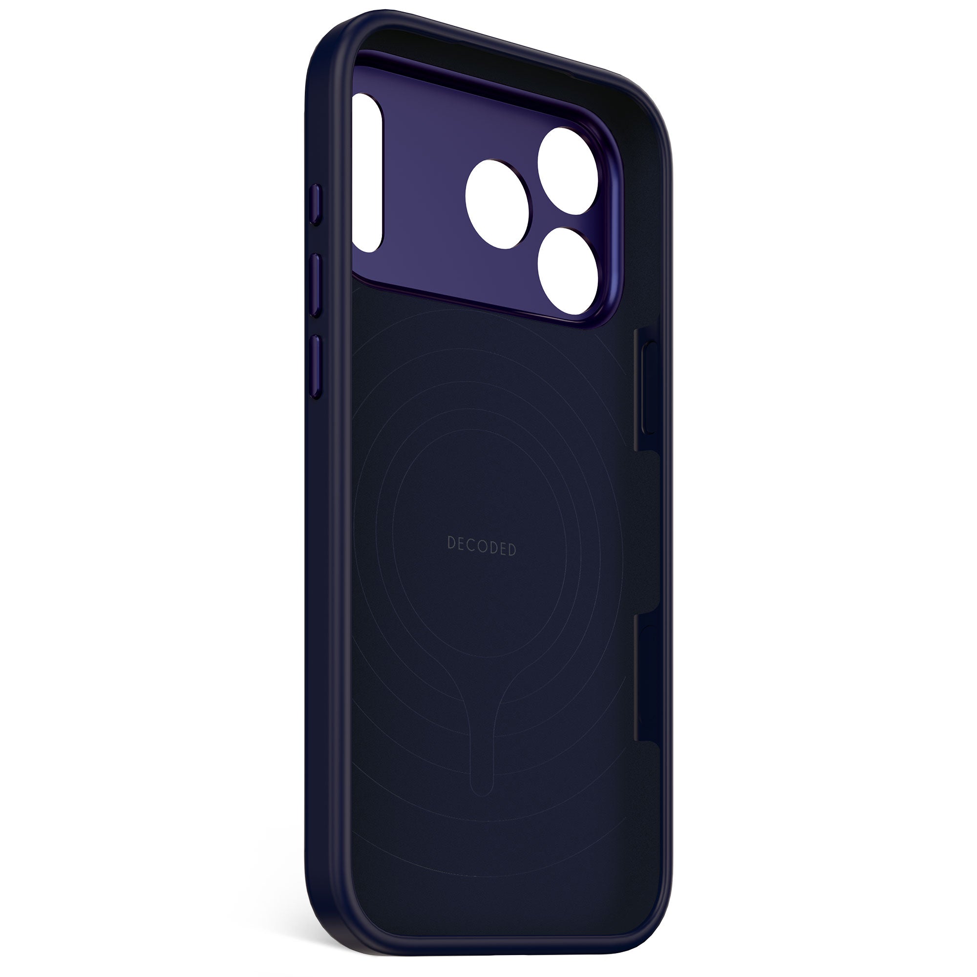 Husă de silicon DECODED Antimicrobial pentru iPhone 17 Pro Max - True Navy