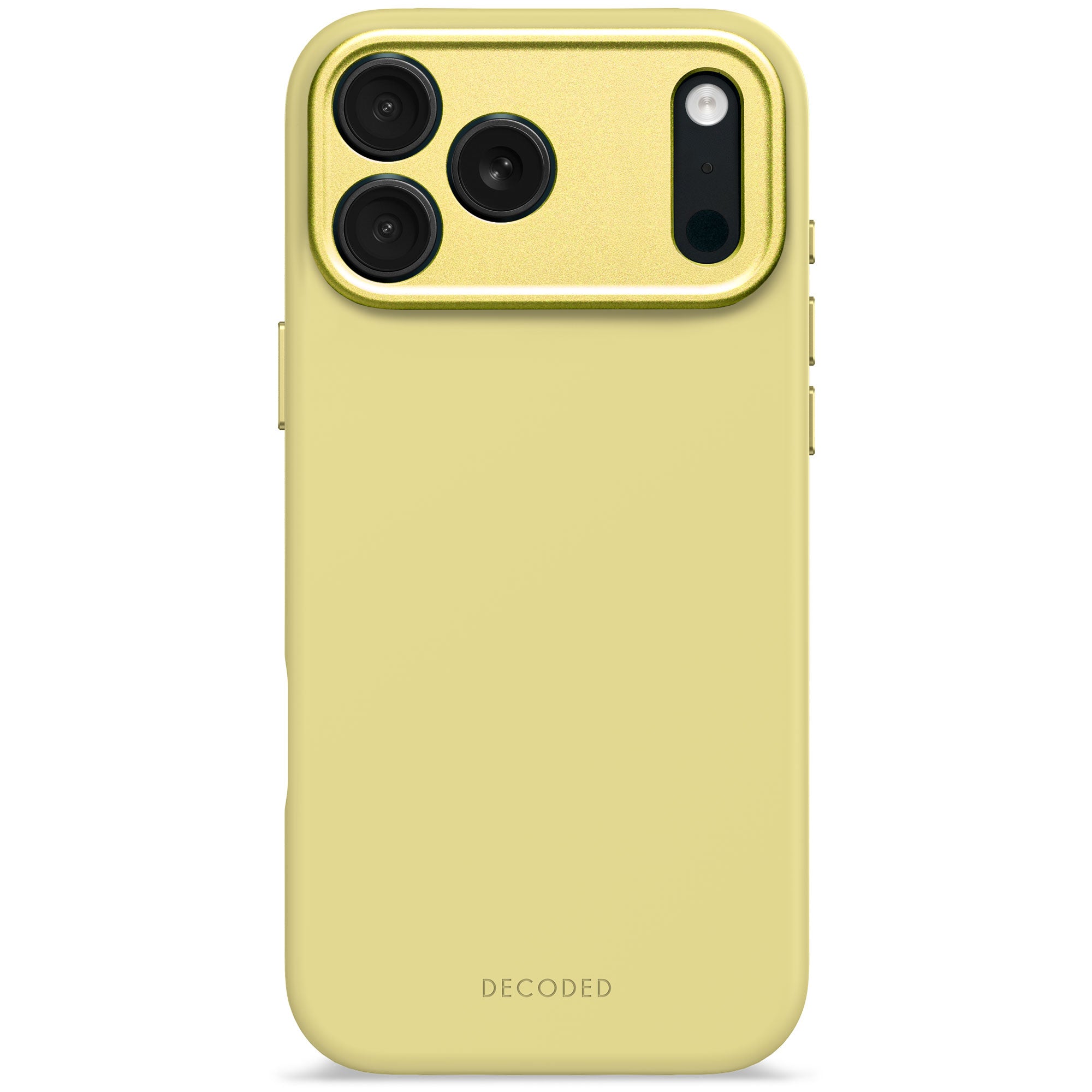 Husă de silicon antimicrobiană DECODED pentru iPhone 17 Pro Max - Galben Yuma
