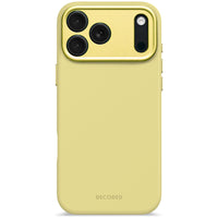 Husă de silicon antimicrobiană DECODED pentru iPhone 17 Pro Max - Galben Yuma