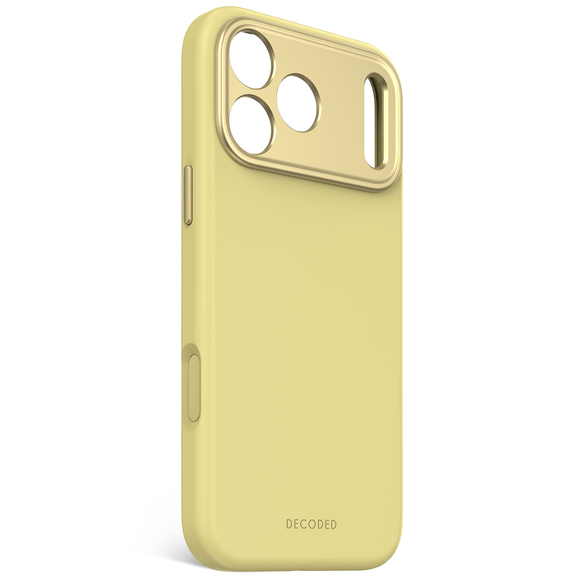 Husă de silicon antimicrobiană DECODED pentru iPhone 17 Pro Max - Galben Yuma