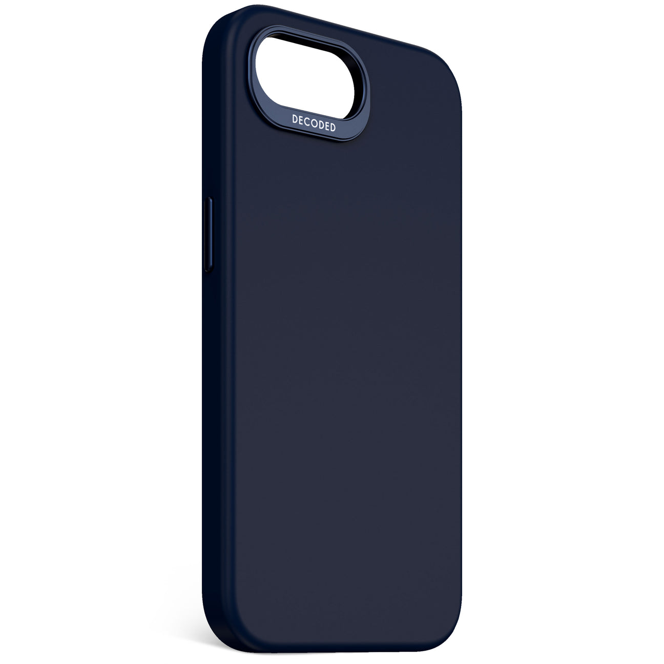 Husă de silicon antimicrobiană Decoded cu MagSafe pentru iPhone 16e – Albastru marin