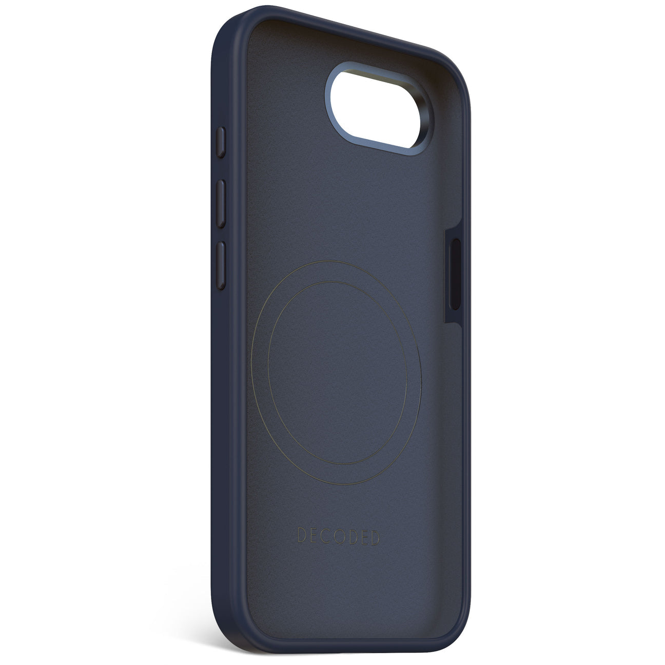 Husă de silicon antimicrobiană Decoded cu MagSafe pentru iPhone 16e – Albastru marin