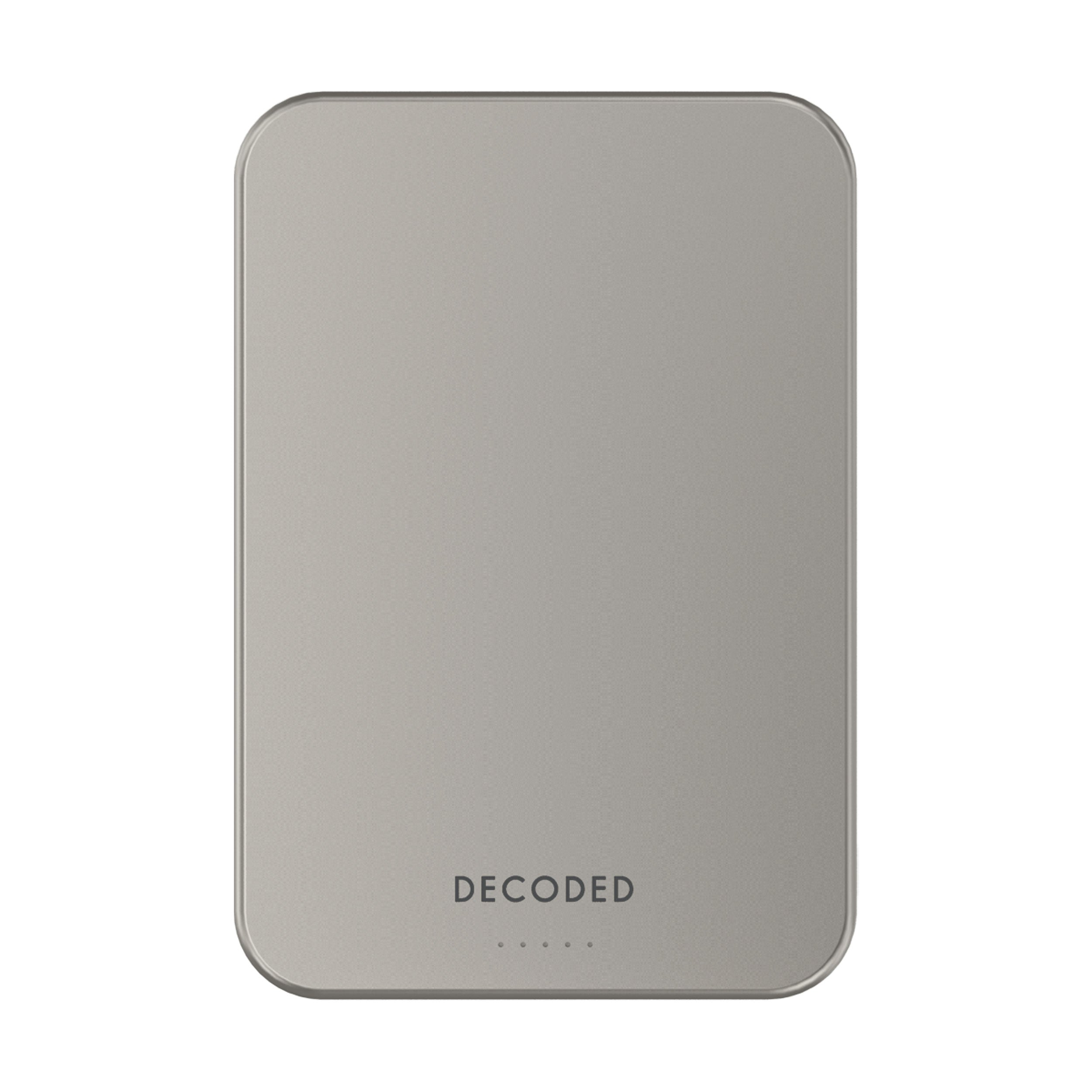 Acumulator extern Decoded Ultra Slim Qi2 Wireless Powerbank 10.000 mAh – Titan