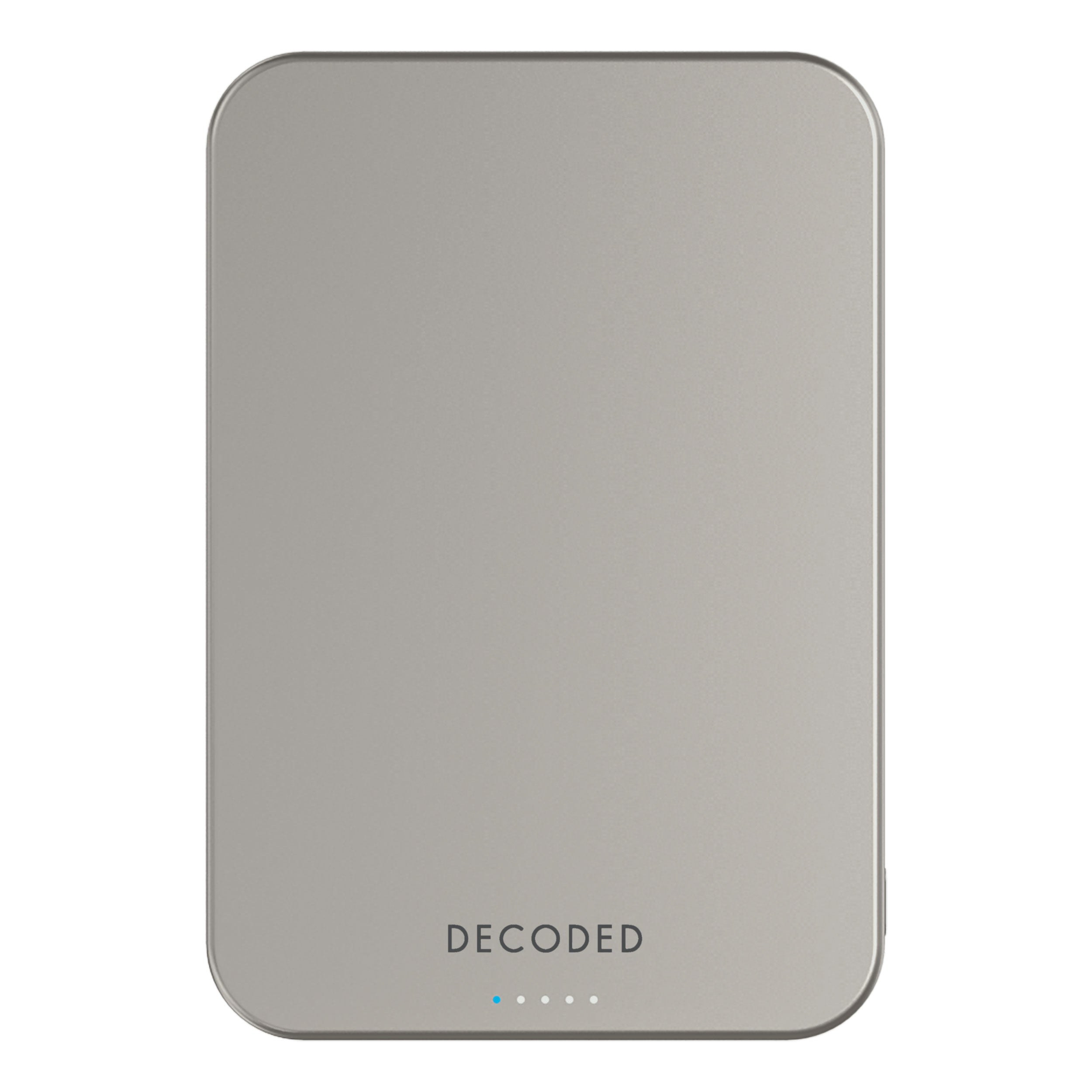 Baterie externă Decoded Ultra Slim Qi2 Wireless Powerbank 5000 mAh – Titan