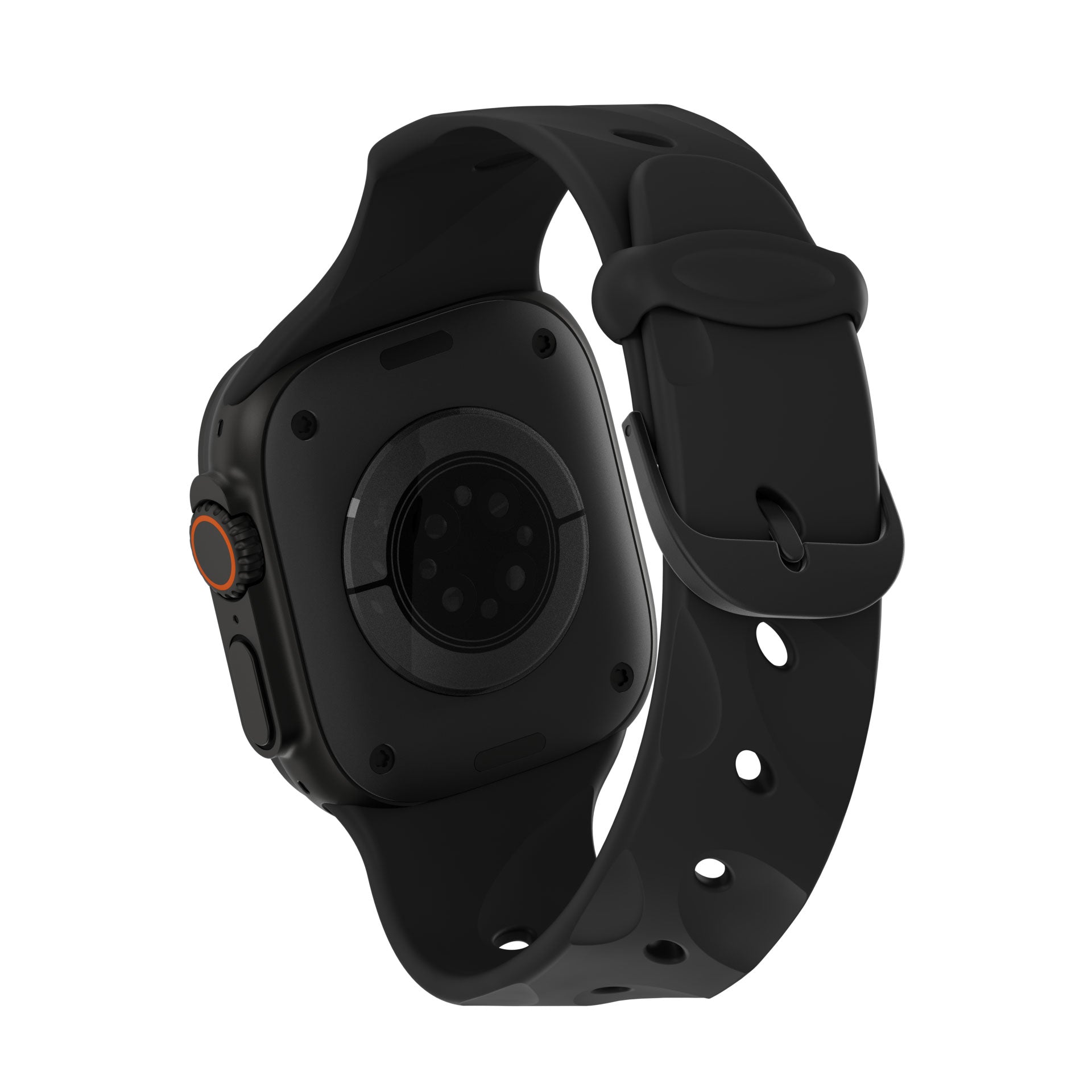 Curea silicon Decoded Ares Splice pentru Apple Watch 44/46/49 mm – Negru