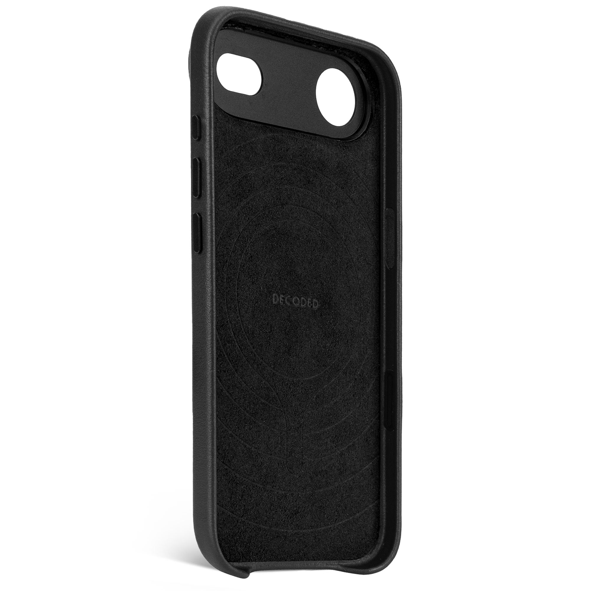 Husă din piele DECODED pentru iPhone 17 Air - Negru