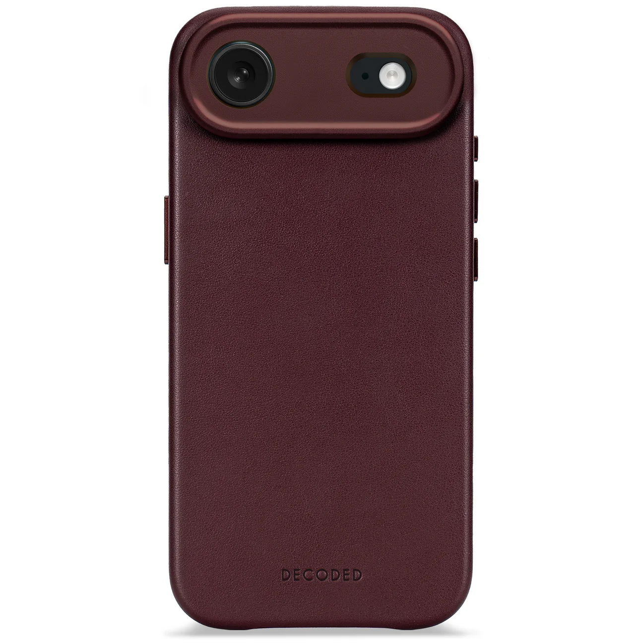 Husă de piele DECODED pentru iPhone 17 Air - Rubiniu închis