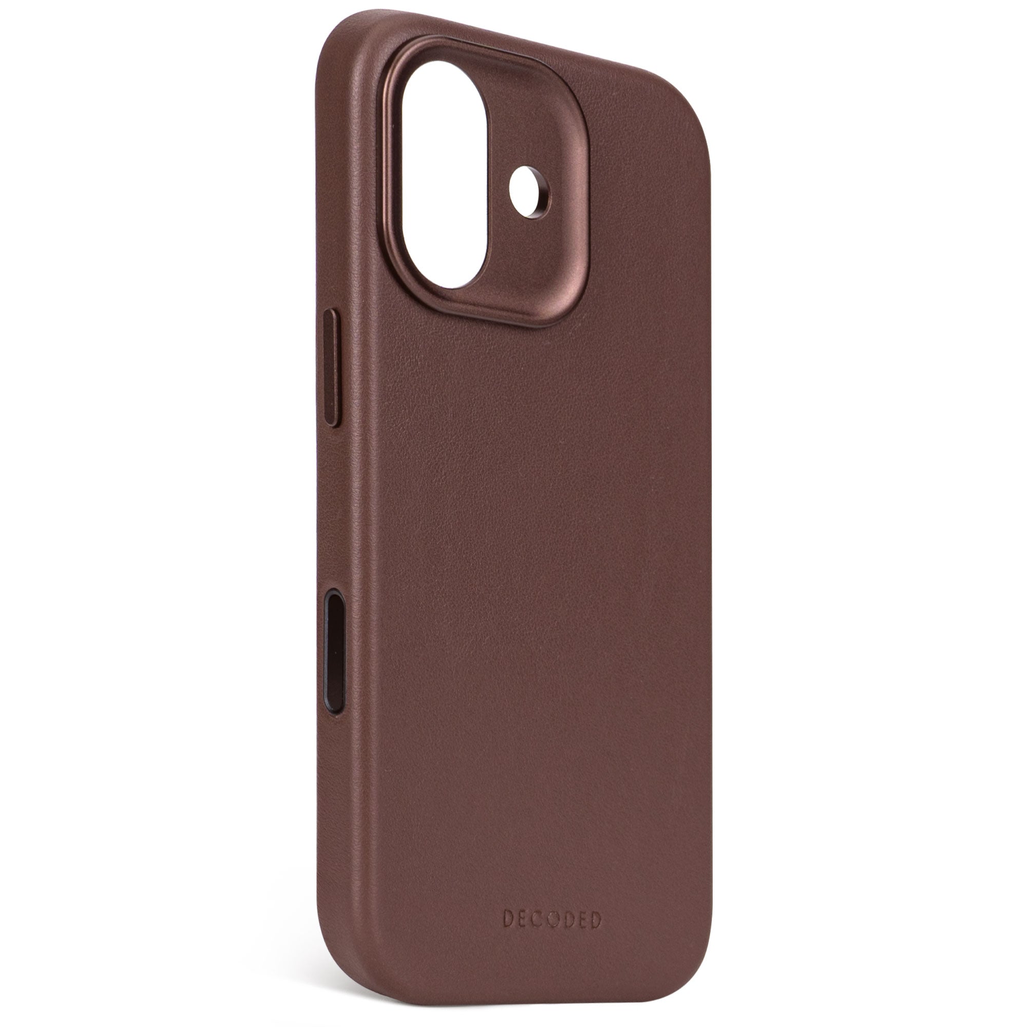 Husă de piele DECODED pentru iPhone 17 - Maro Ciocolatiu