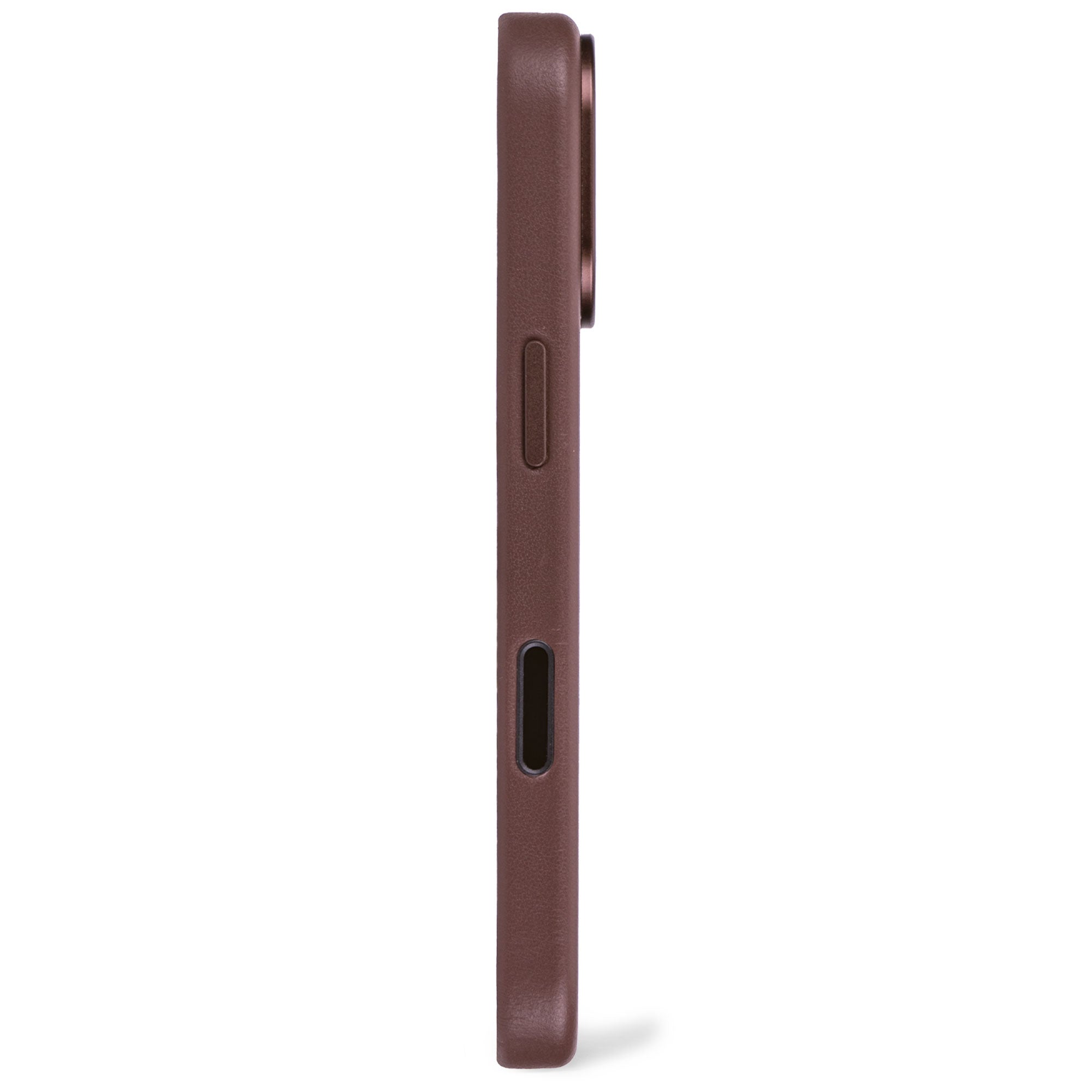 Husă de piele DECODED pentru iPhone 17 - Maro Ciocolatiu