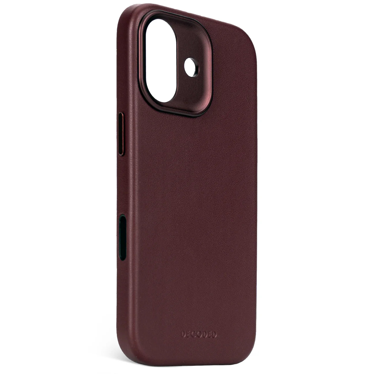 Husa din piele DECODED pentru iPhone 17 - Dark Ruby