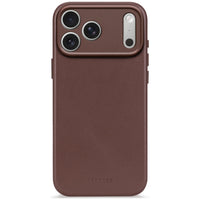 Husă din piele DECODED pentru iPhone 17 Pro - Maro Ciocolatiu