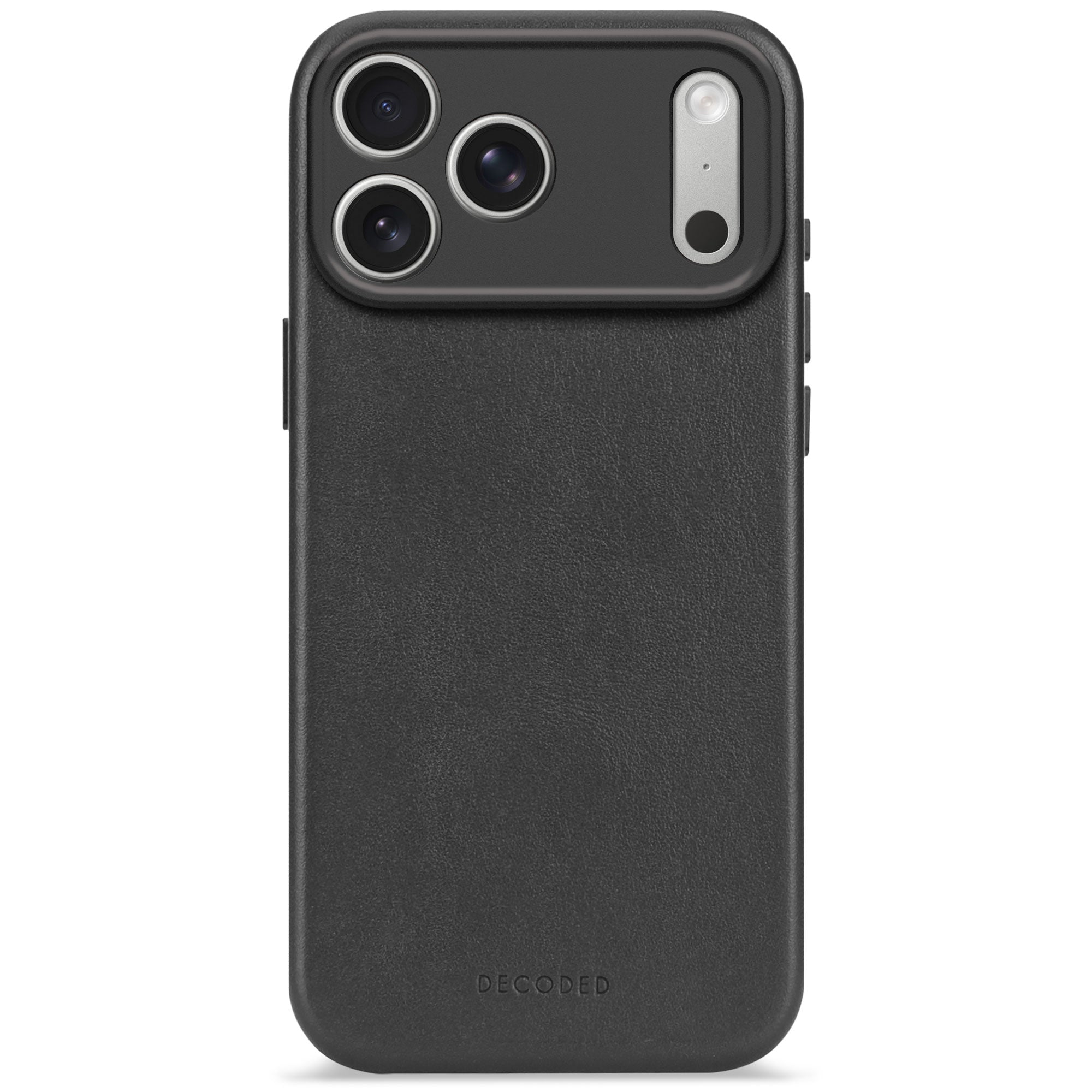 Husă din piele DECODED pentru iPhone 17 Pro Max - Negru