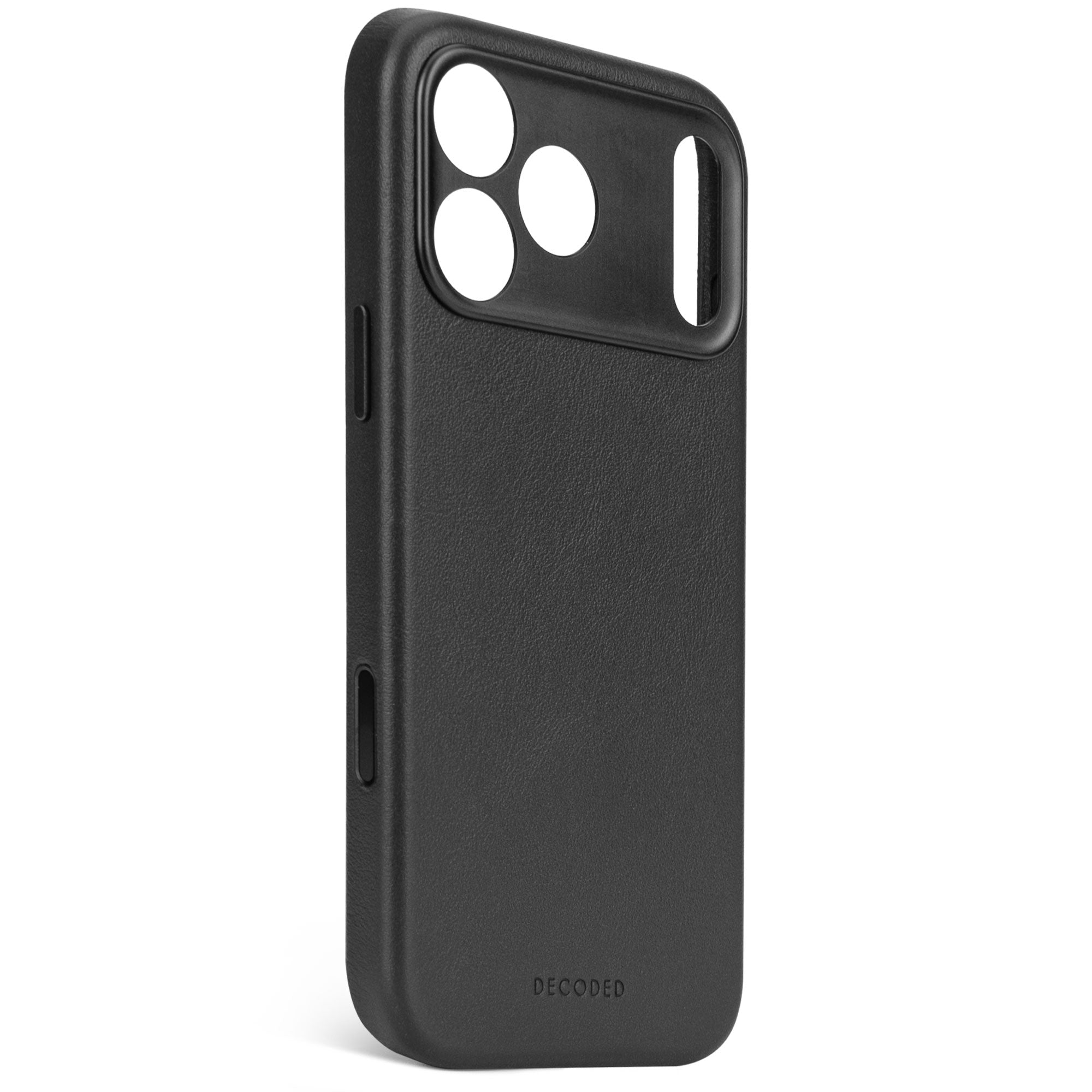 Husă din piele DECODED pentru iPhone 17 Pro Max - Negru
