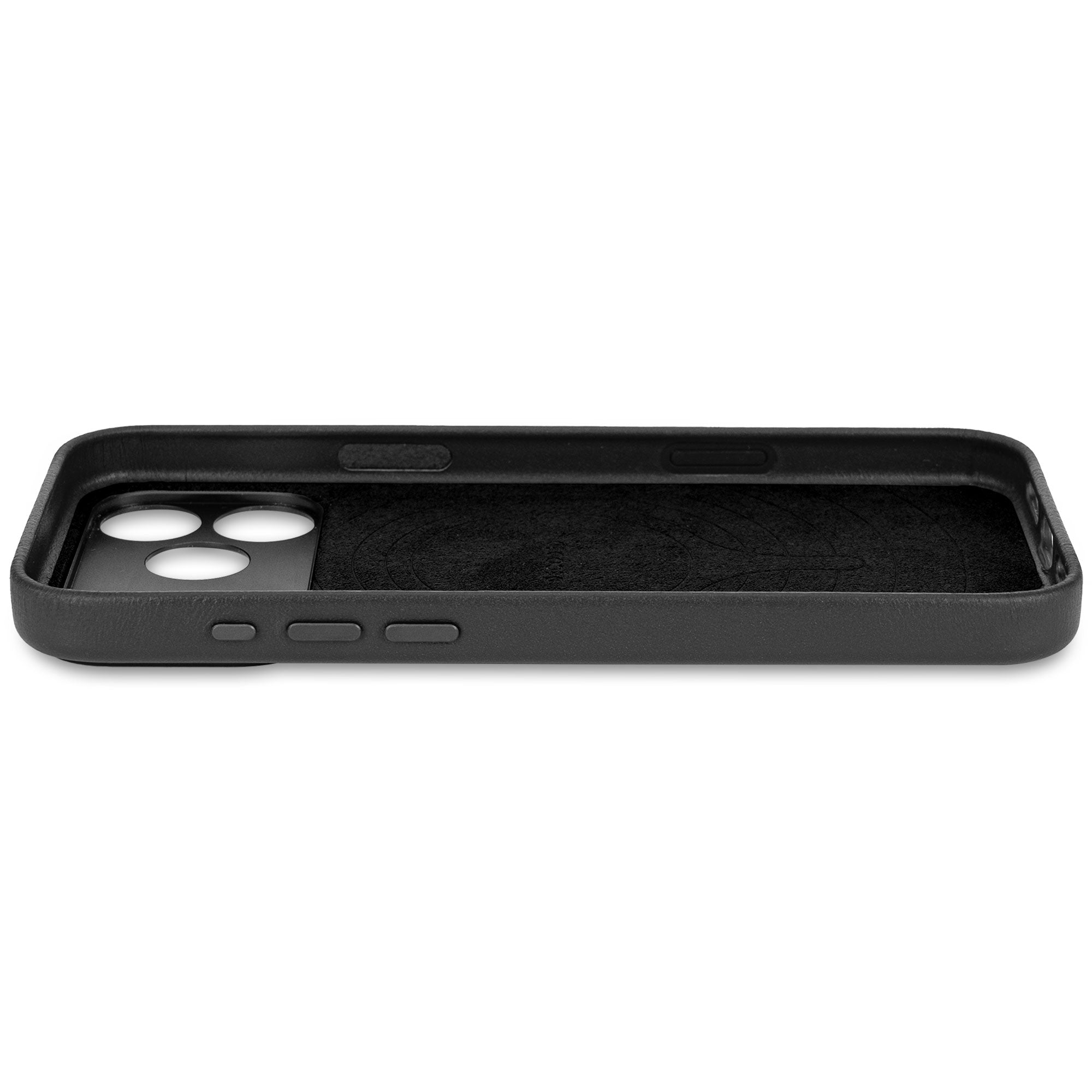 Husă din piele DECODED pentru iPhone 17 Pro Max - Negru