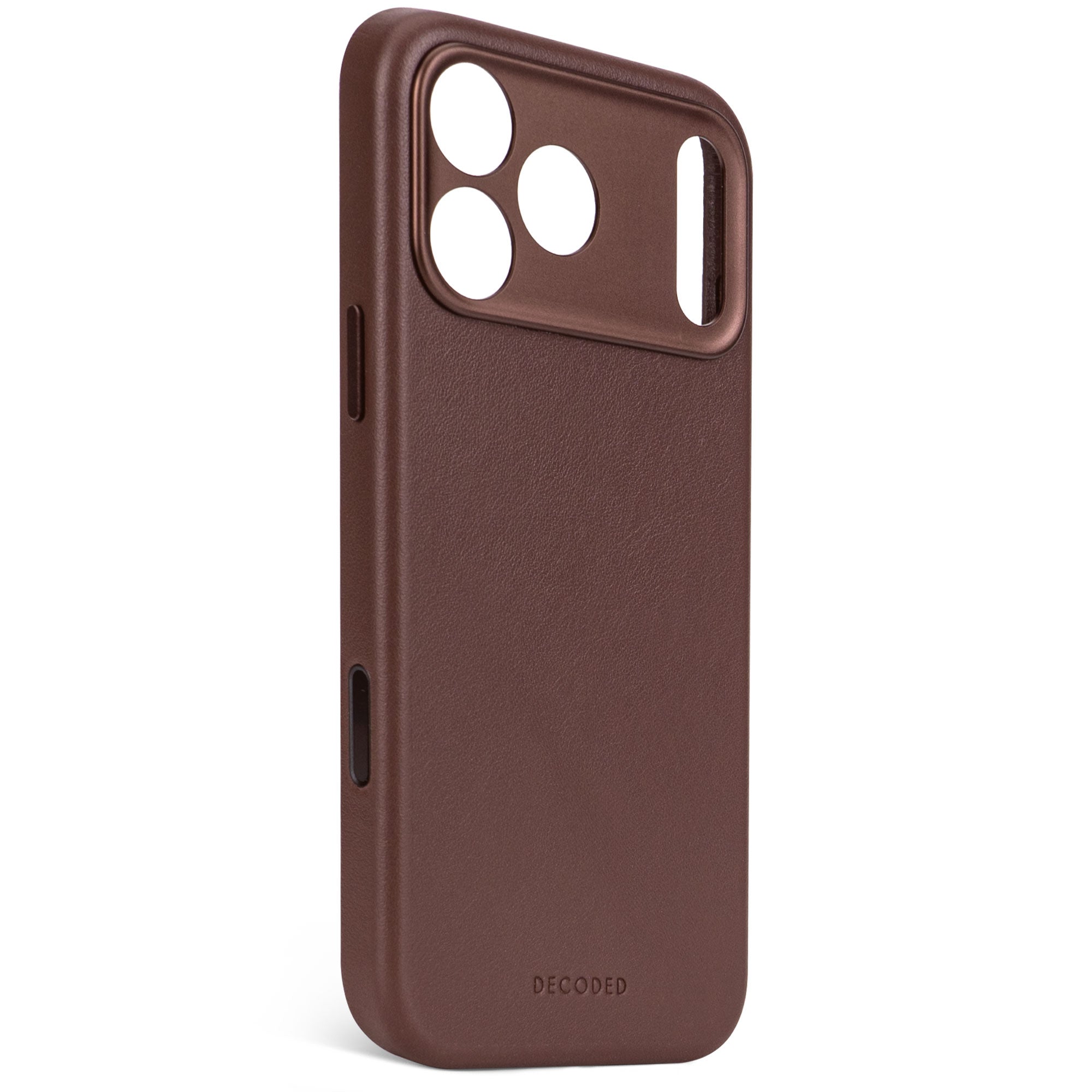 Husă DECODED din piele pentru iPhone 17 Pro Max - Maro Ciocolatiu