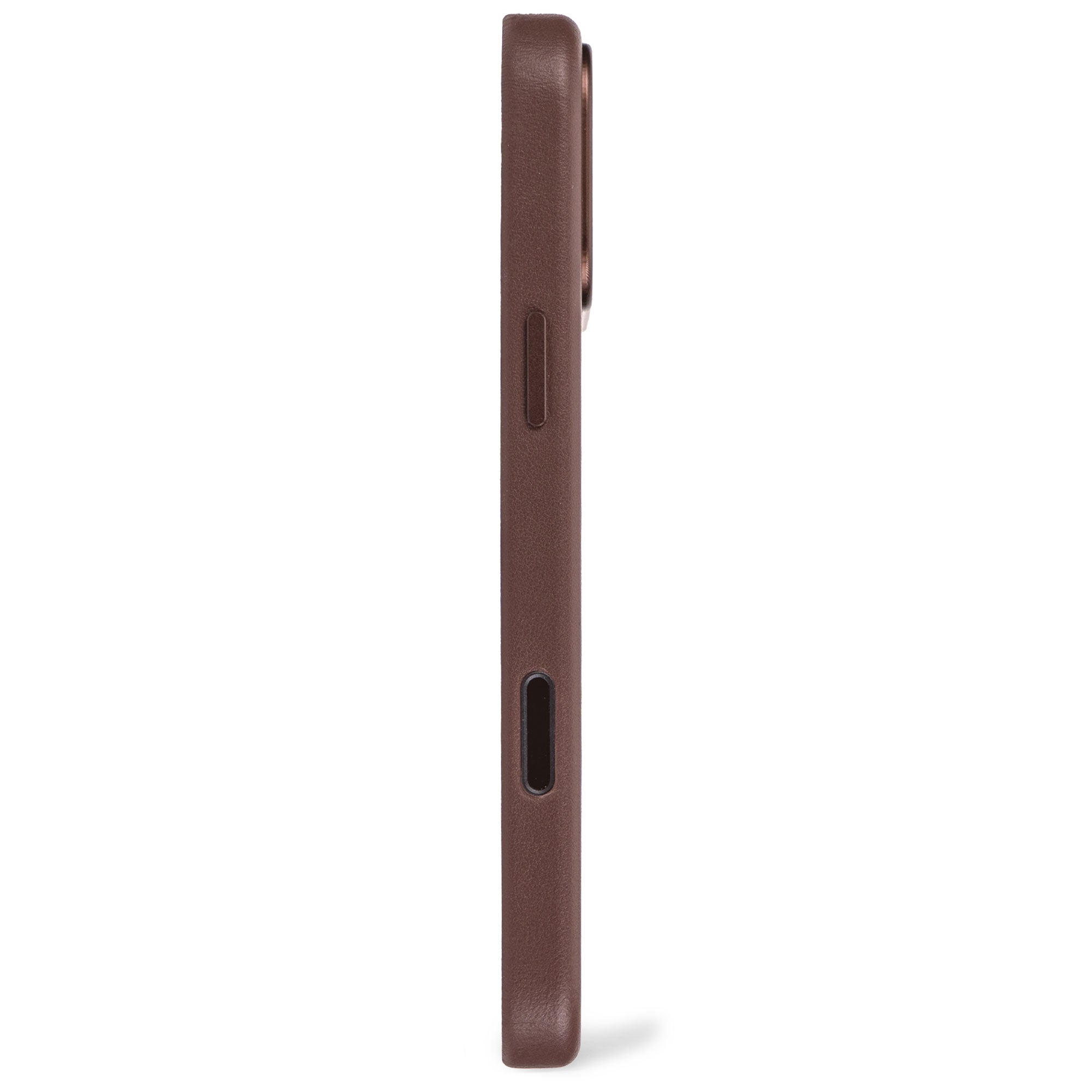Husă DECODED din piele pentru iPhone 17 Pro Max - Maro Ciocolatiu