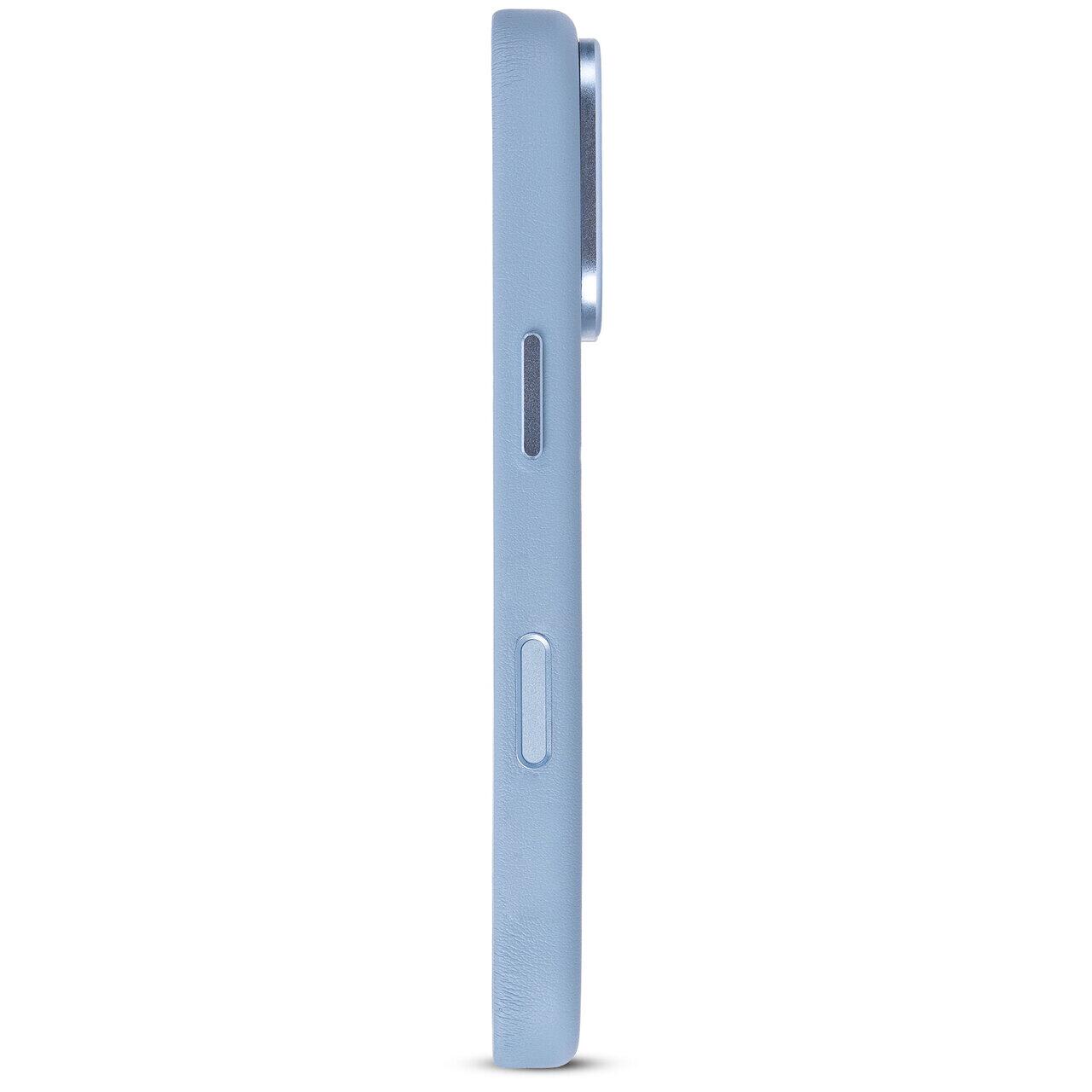 Husă din piele DECODED compatibilă MagSafe pentru iPhone 18 Pro, Sky Blue