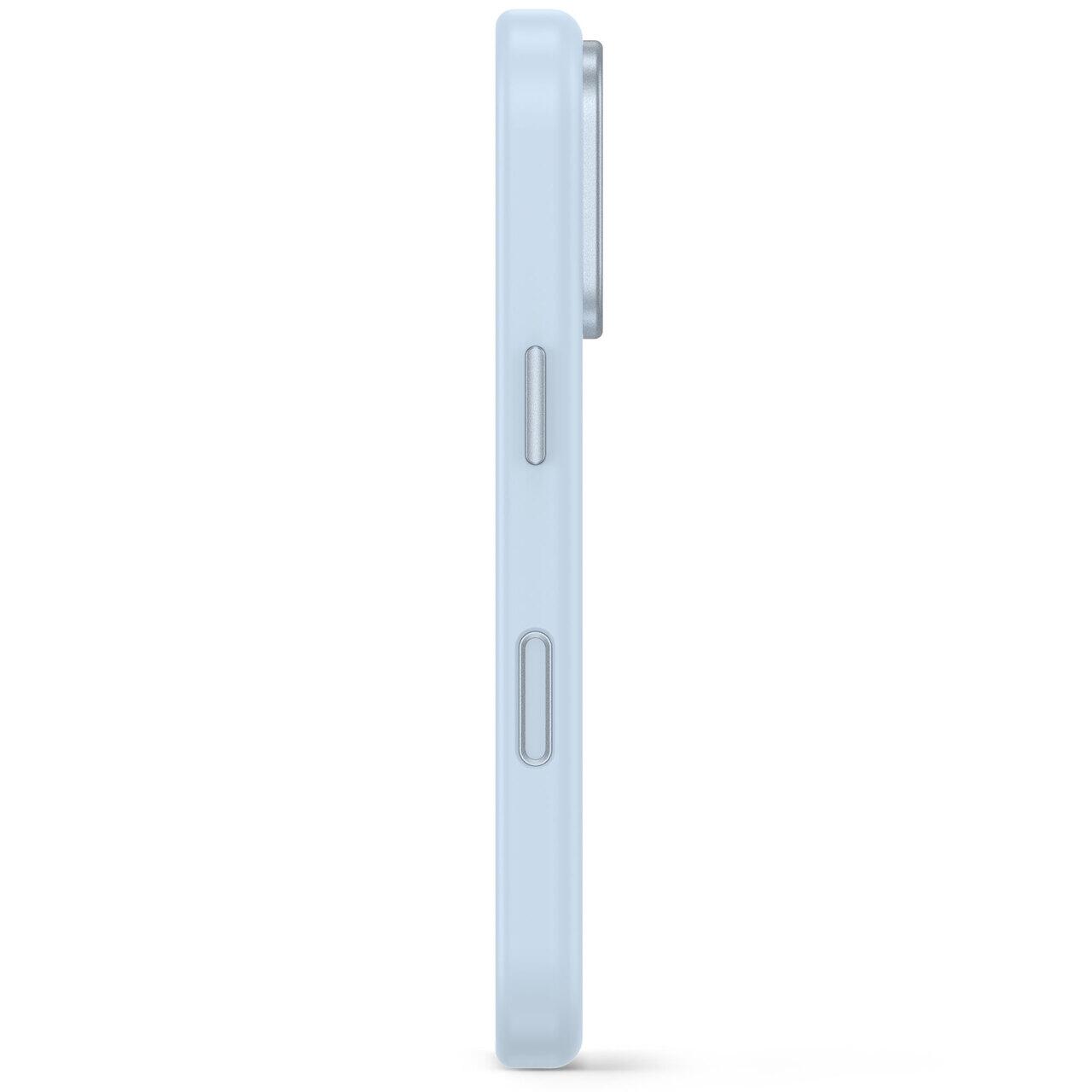 Husă din silicon antimicrobian DECODED compatibilă MagSafe pentru iPhone 18 Pro Max, Light Blue