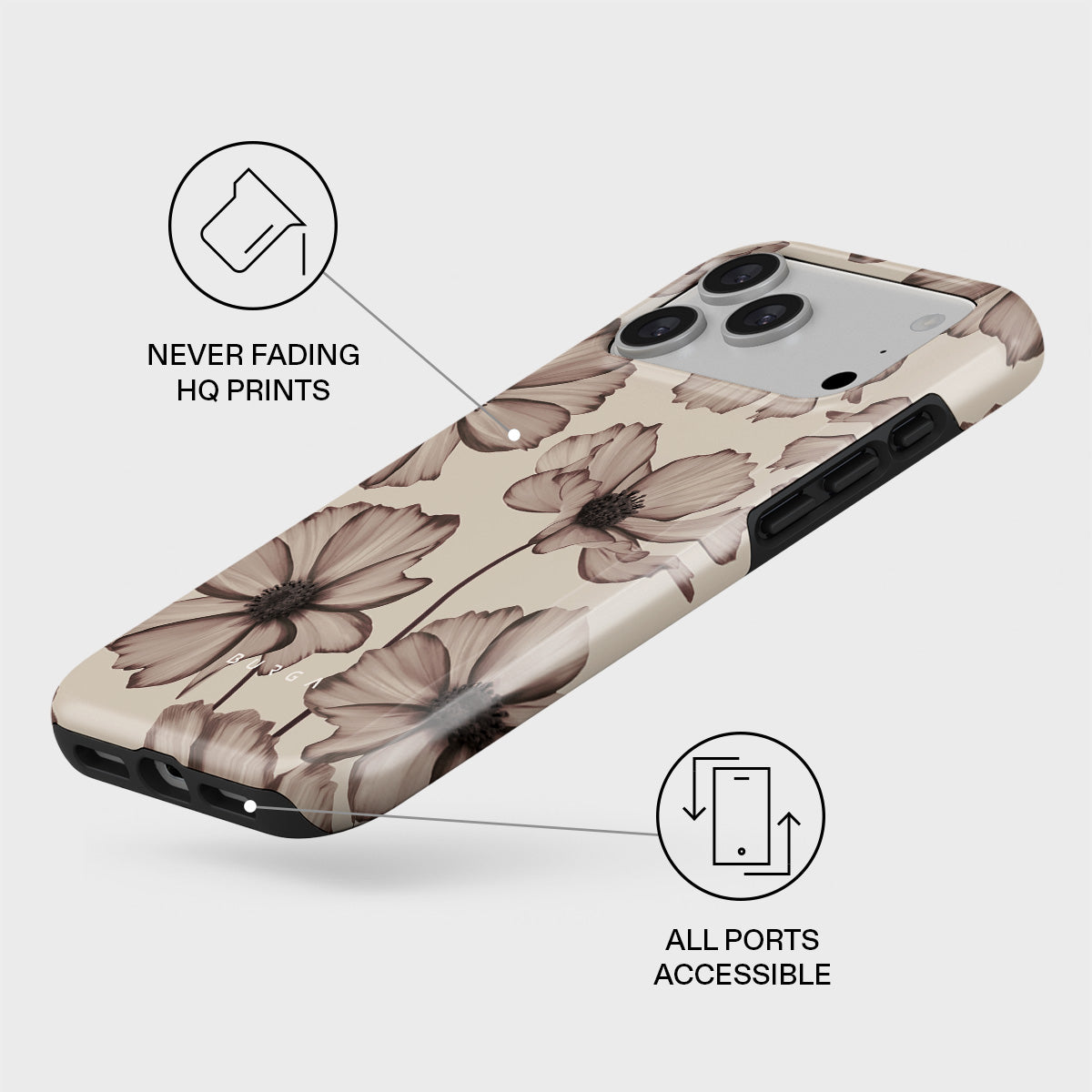 BURGA Barely Yours – Husă de protecție rezistentă Magsafe pentru iPhone 17 Pro Max