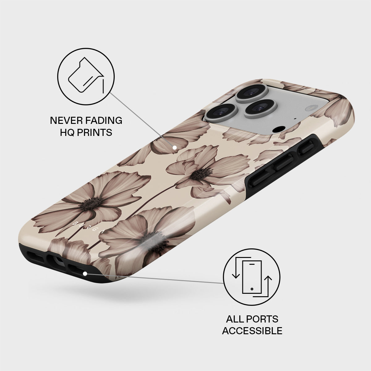 BURGA Barely Yours – Husă de protecție rezistentă Magsafe pentru iPhone 17 Pro