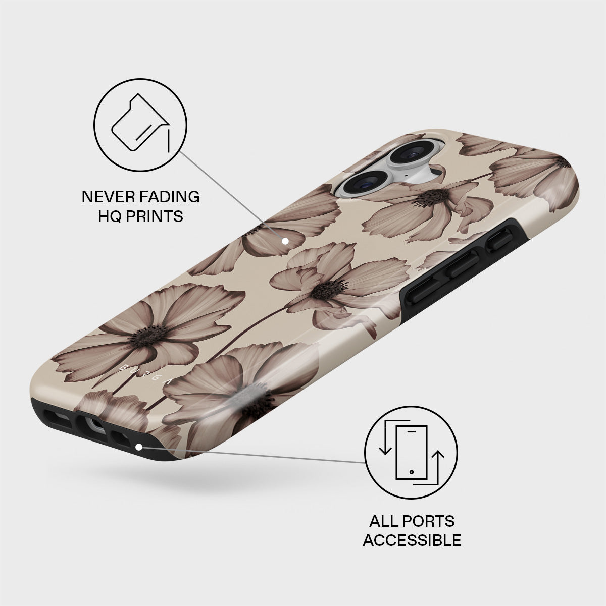 BURGA Barely Yours – Husă de protecție rezistentă Magsafe pentru iPhone 17