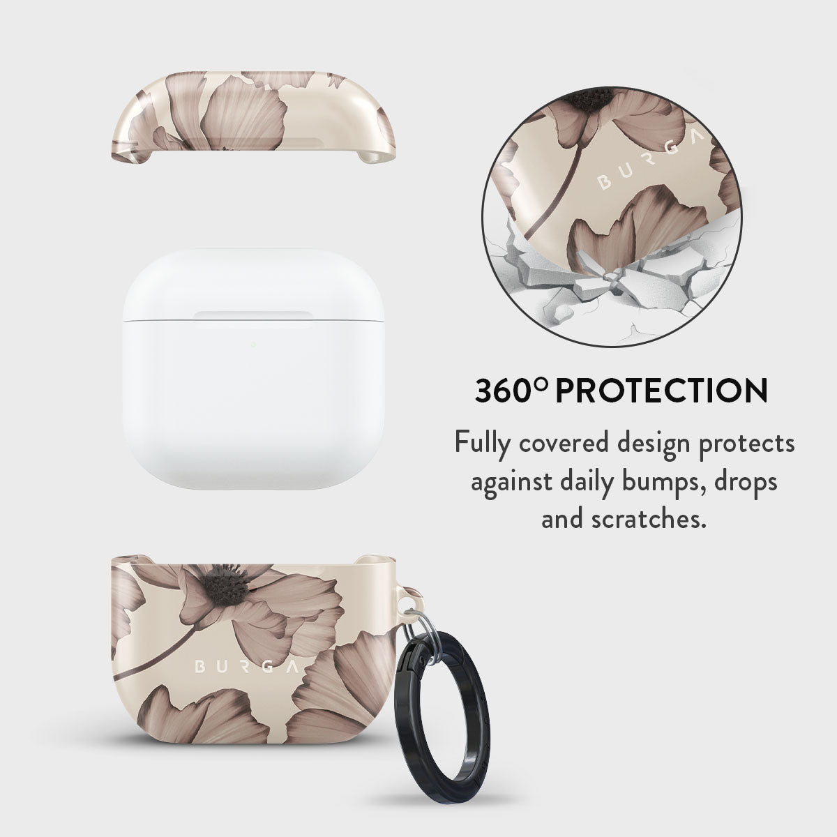 BURGA Barely Yours - Husă de protecție pentru Airpods 4
