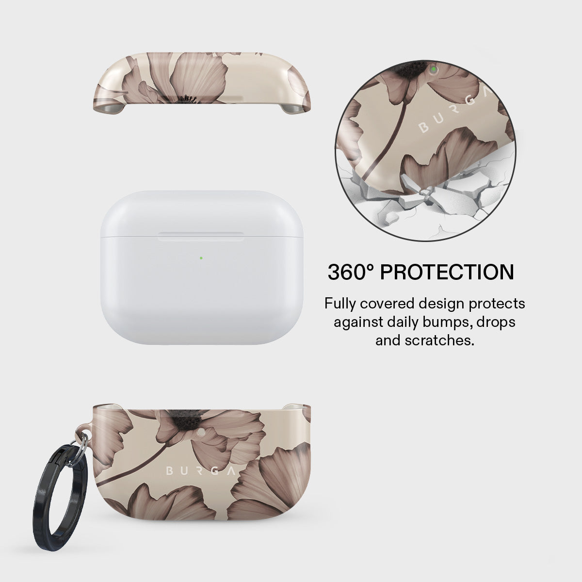 BURGA Barely Yours - Husa de protectie pentru AirPods Pro 3