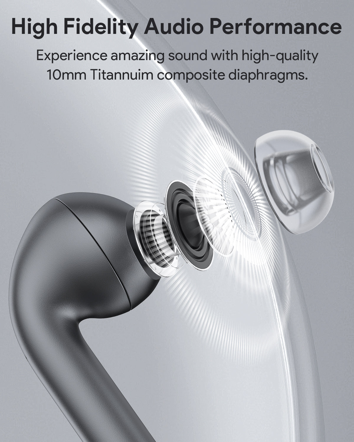 AUKEY Bluetooth True Wireless Earbuds with Adaptive Hybrid ANC