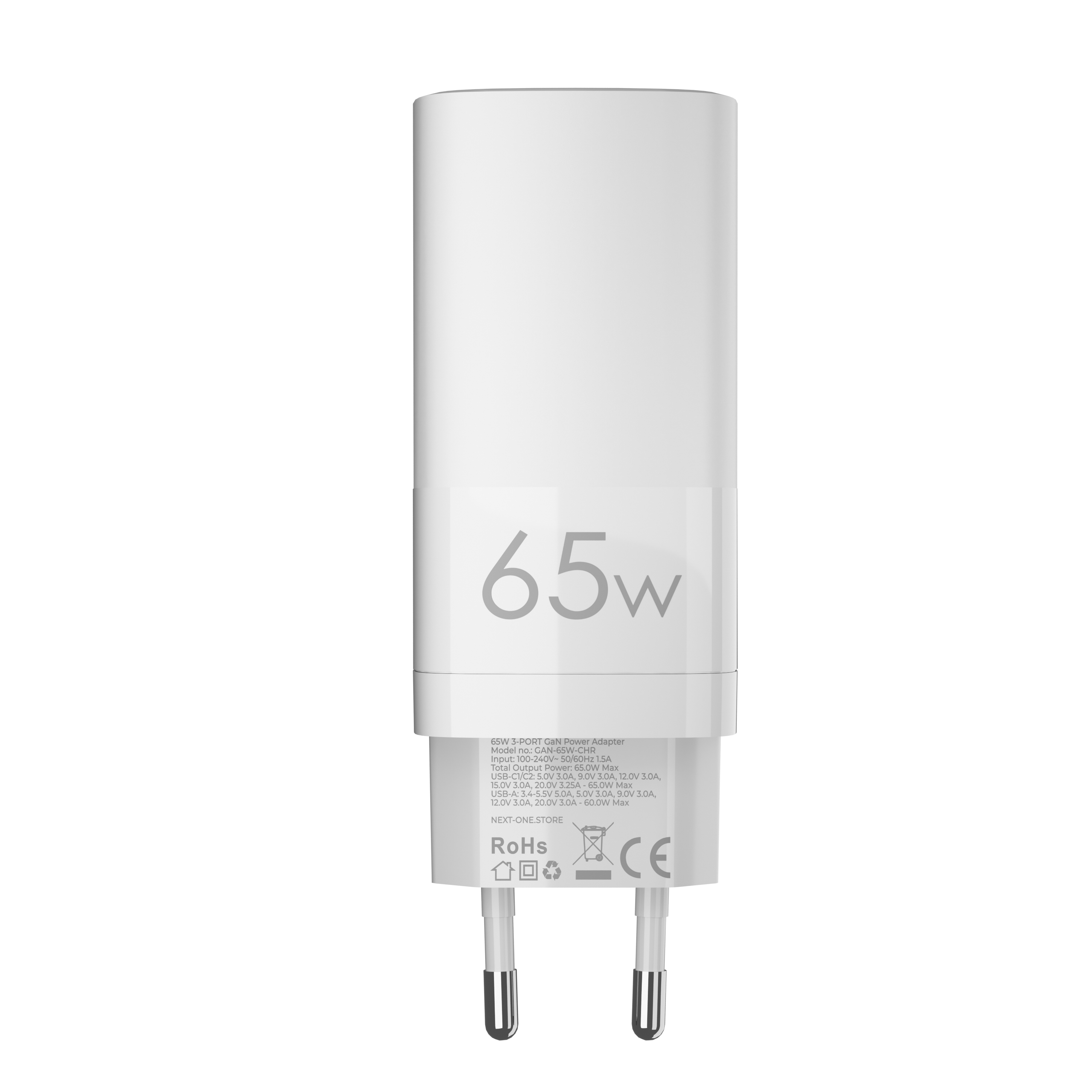 Adaptor de priza 65W GaN cu 3 porturi NOA