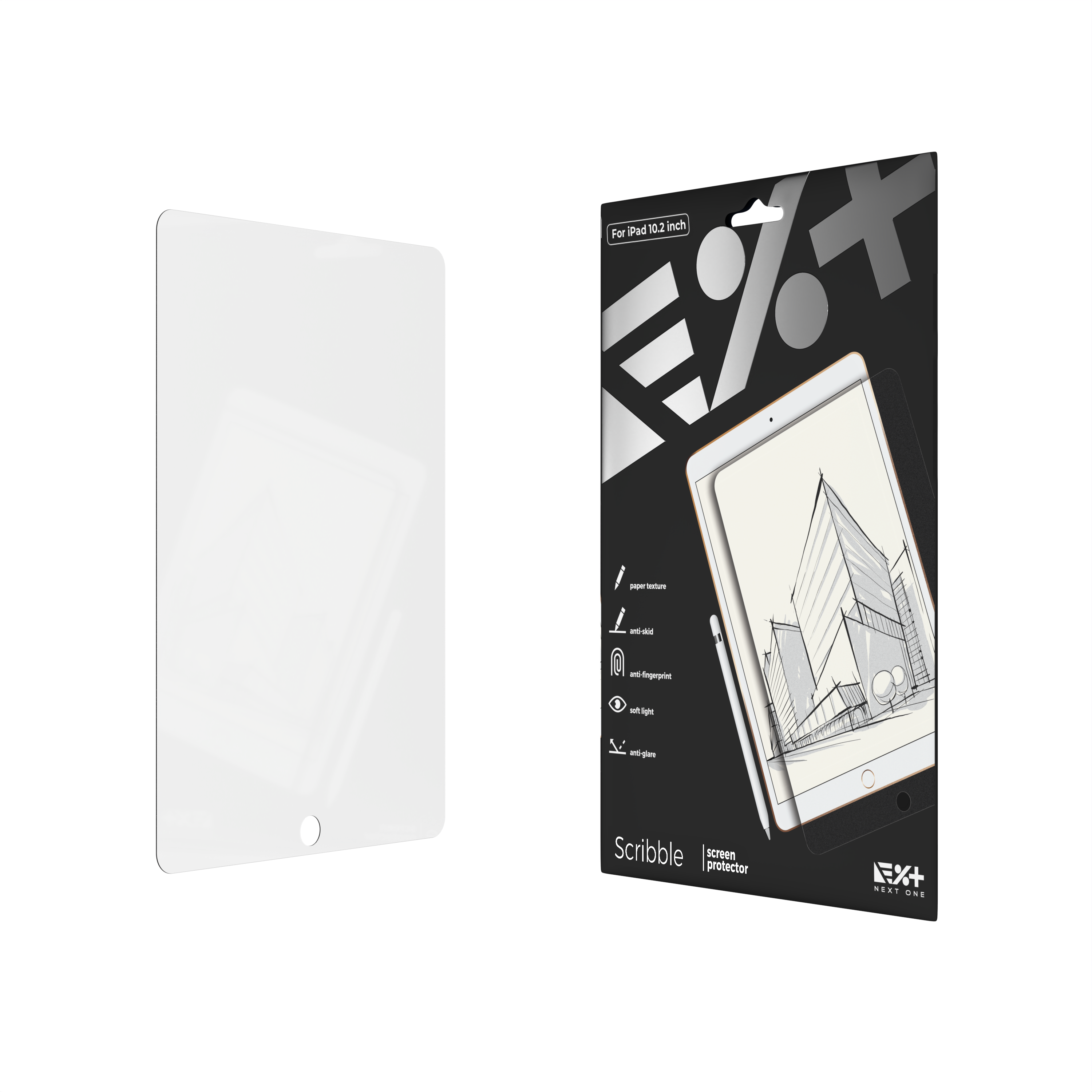 Folie de protectie Scribble NOA pentru iPad de 10.2 inch