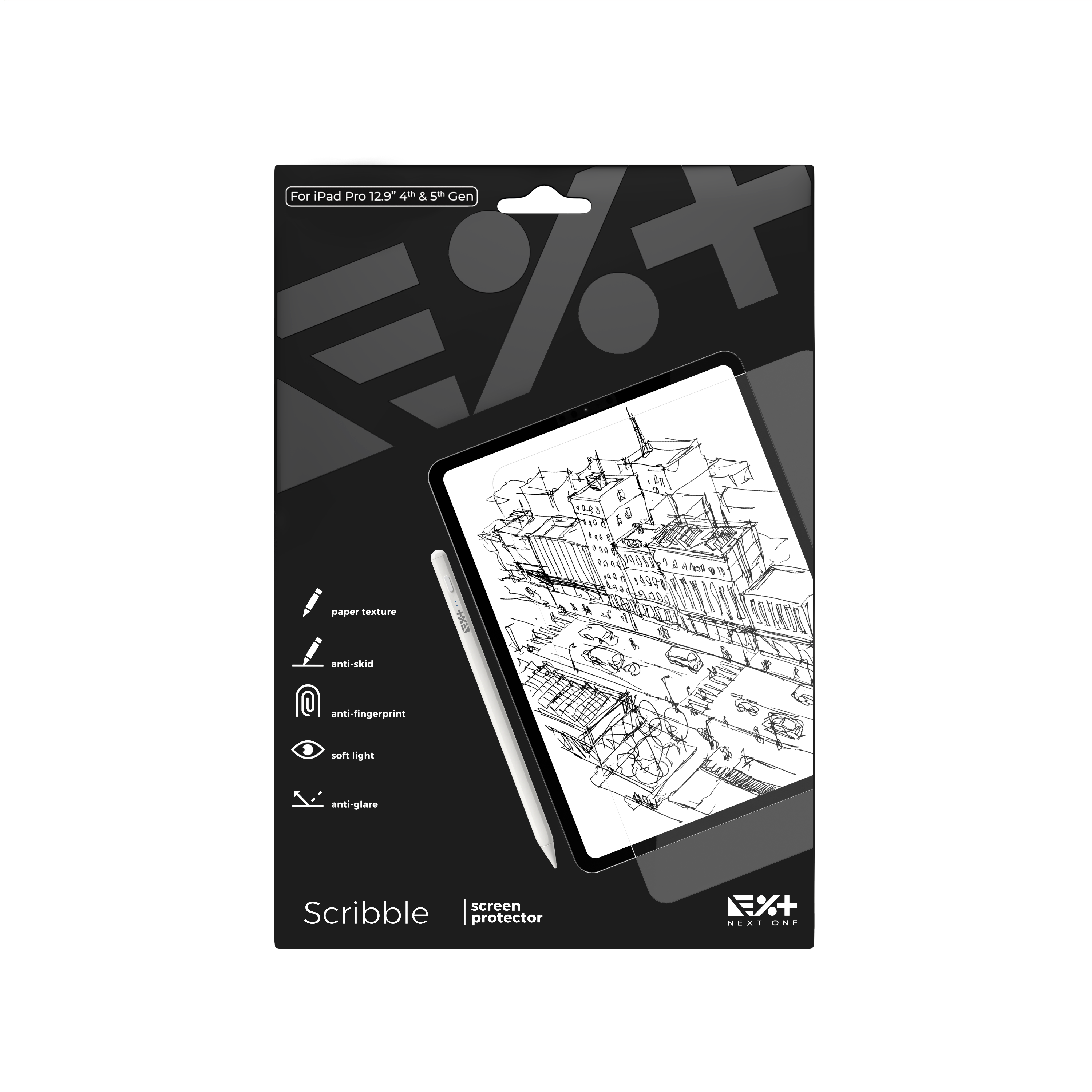 Folie de protecție ecran NOA Scribble pentru iPad 12.9 inch