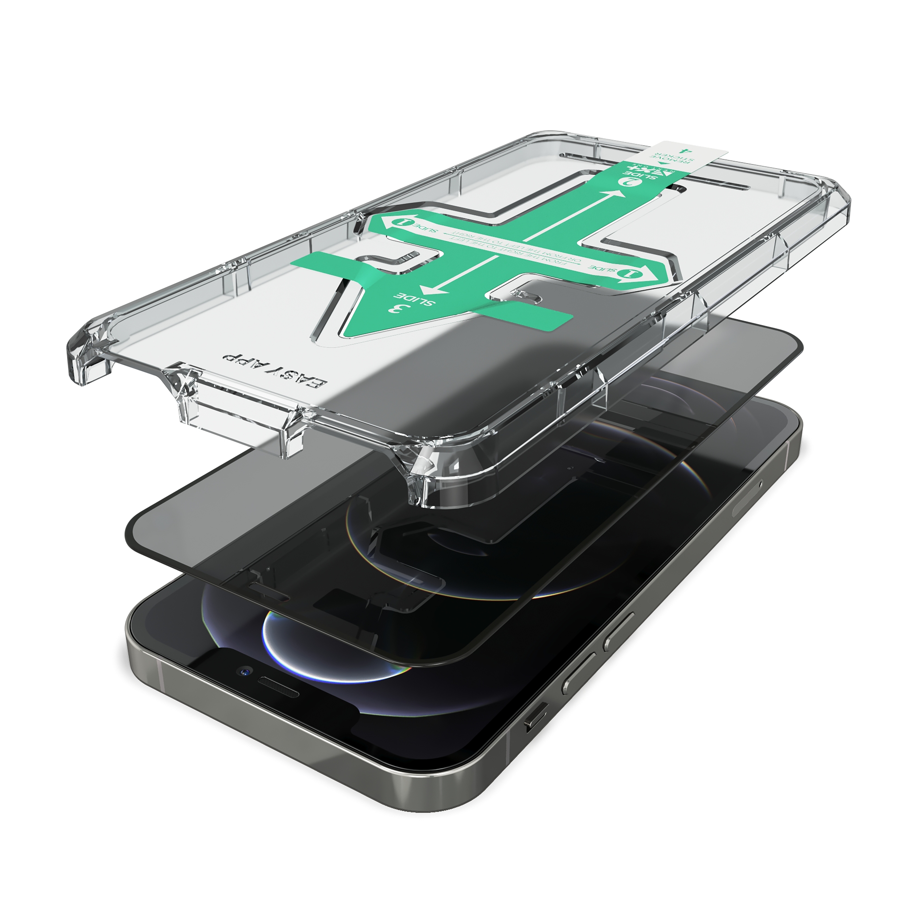 Folie de protectie din sticla securizata Privacy NOA pentru iPhone 13 Pro Max