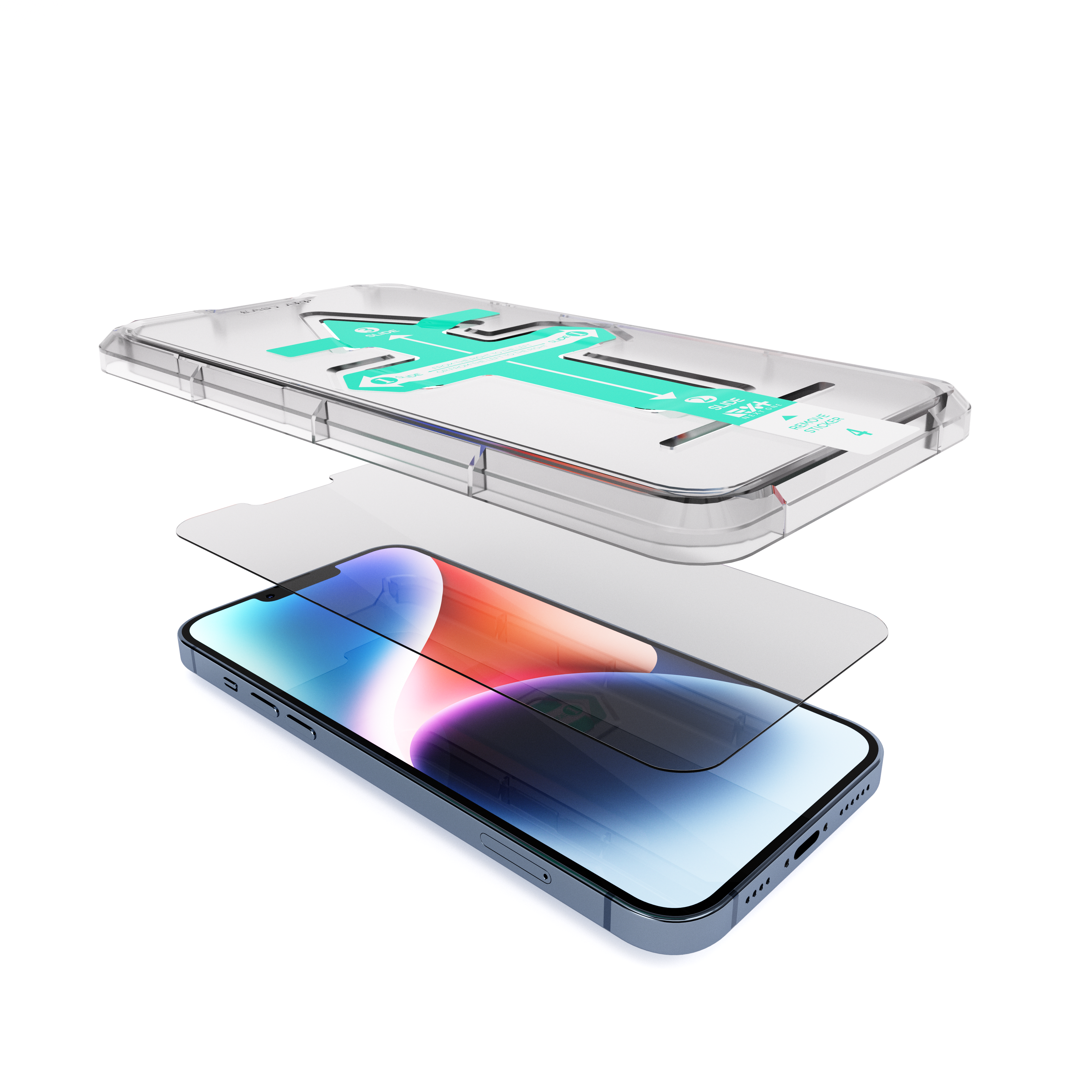 Folie de protecție din sticlă securizată NOA pentru iPhone 14