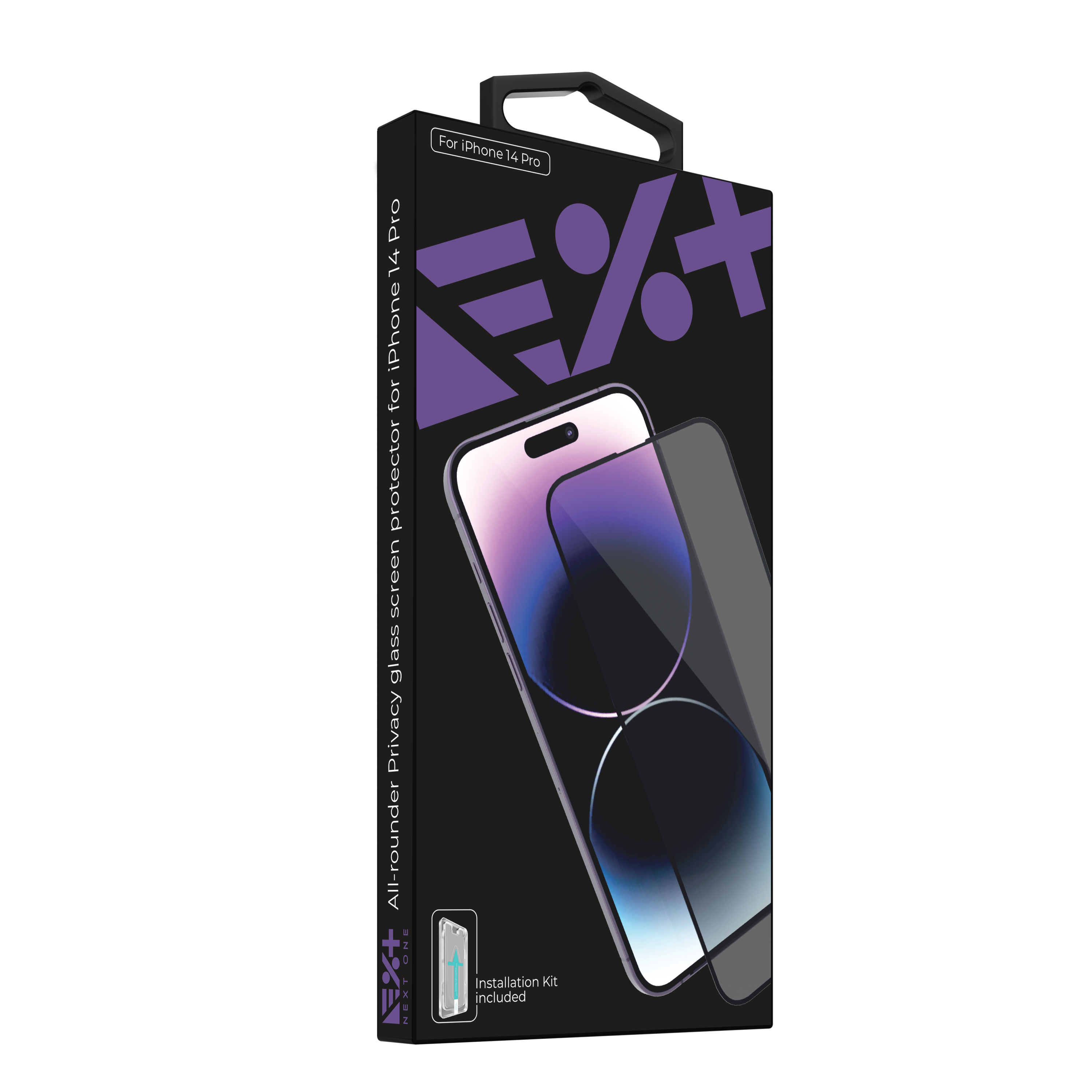 Folie de protecție din sticlă securizată NOA Privacy pentru iPhone 14 Pro