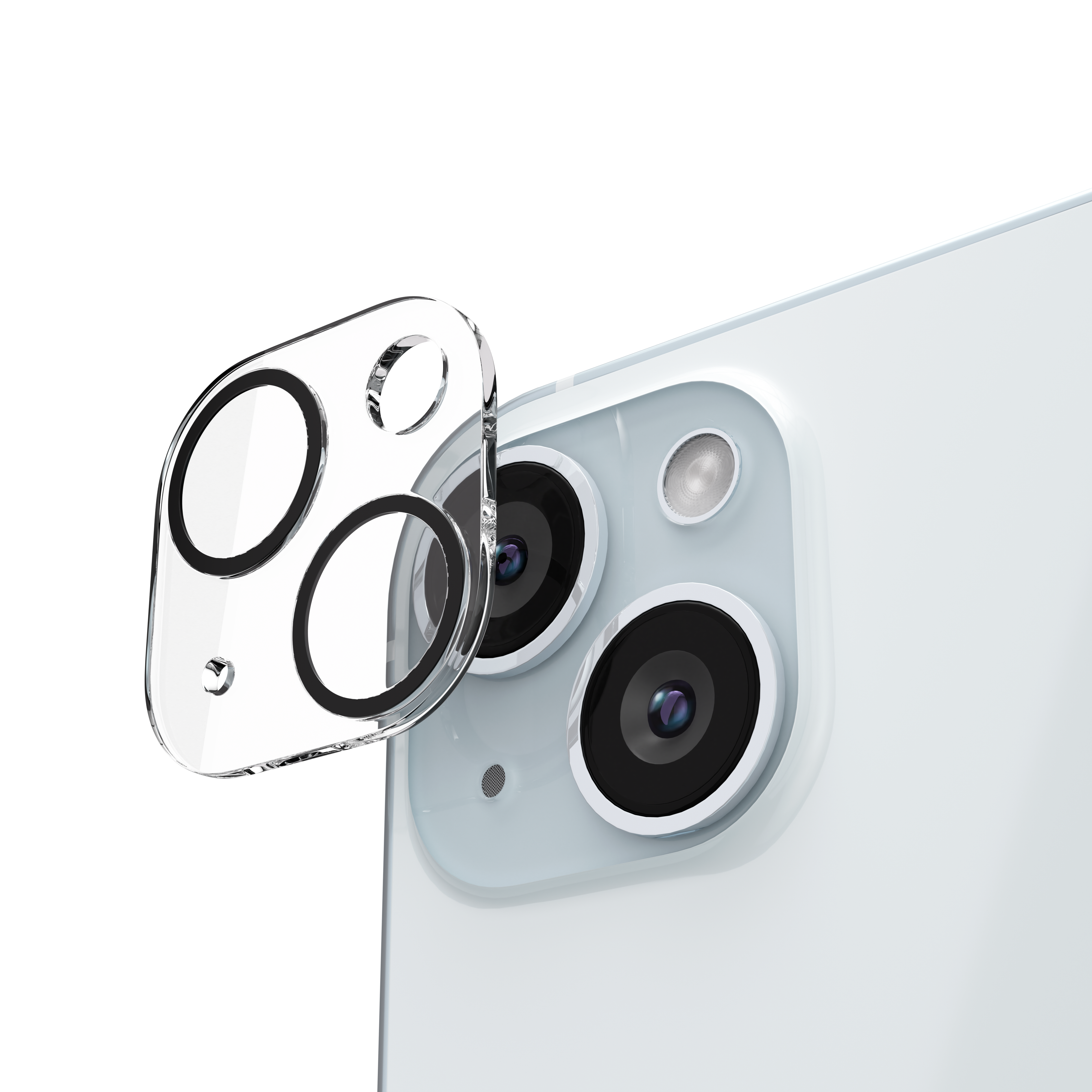 Folie din sticla pentru camera foto NOA pentru iPhone 15 Pro/Pro Max