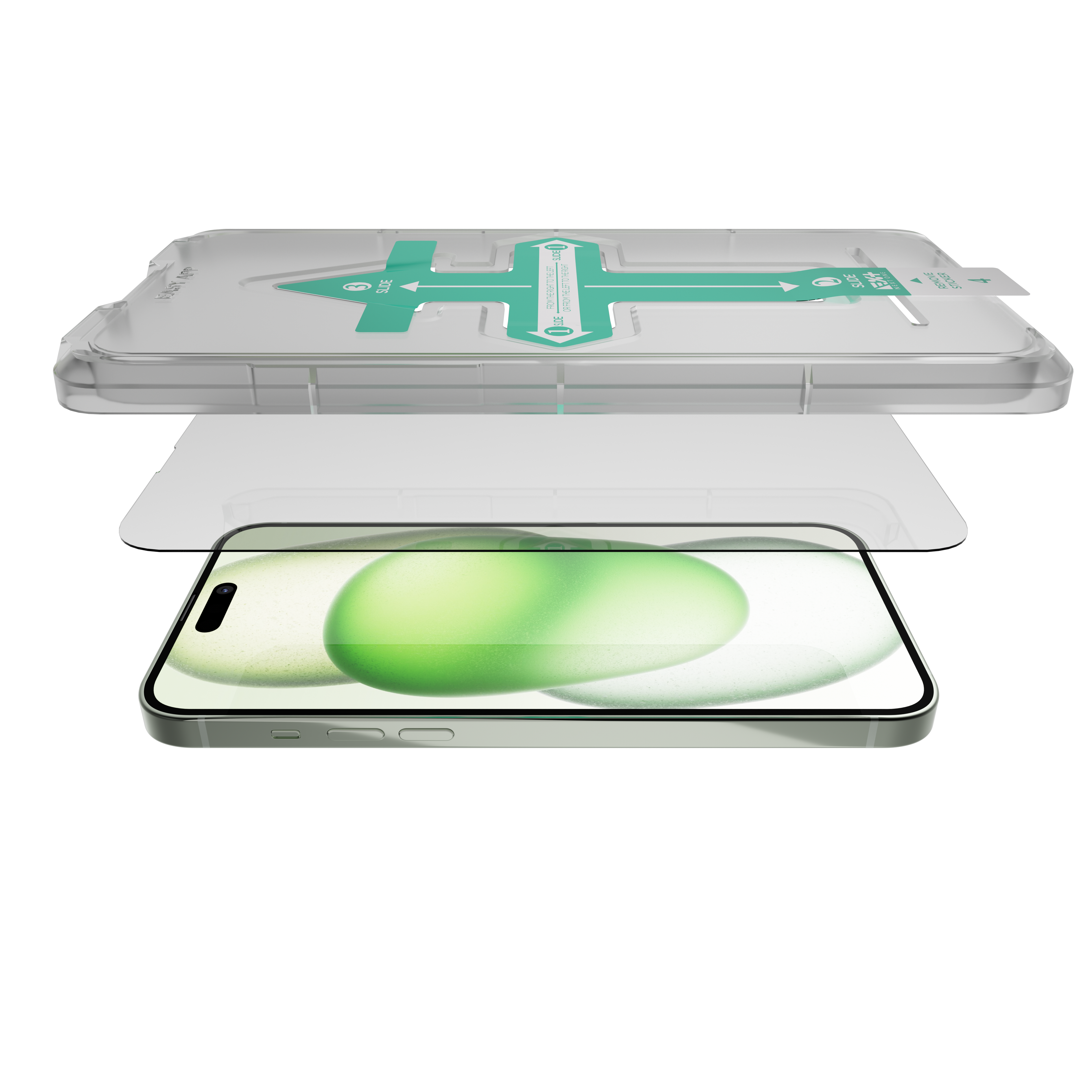 Folie de protecție din sticlă securizată NOA pentru iPhone 15 Plus