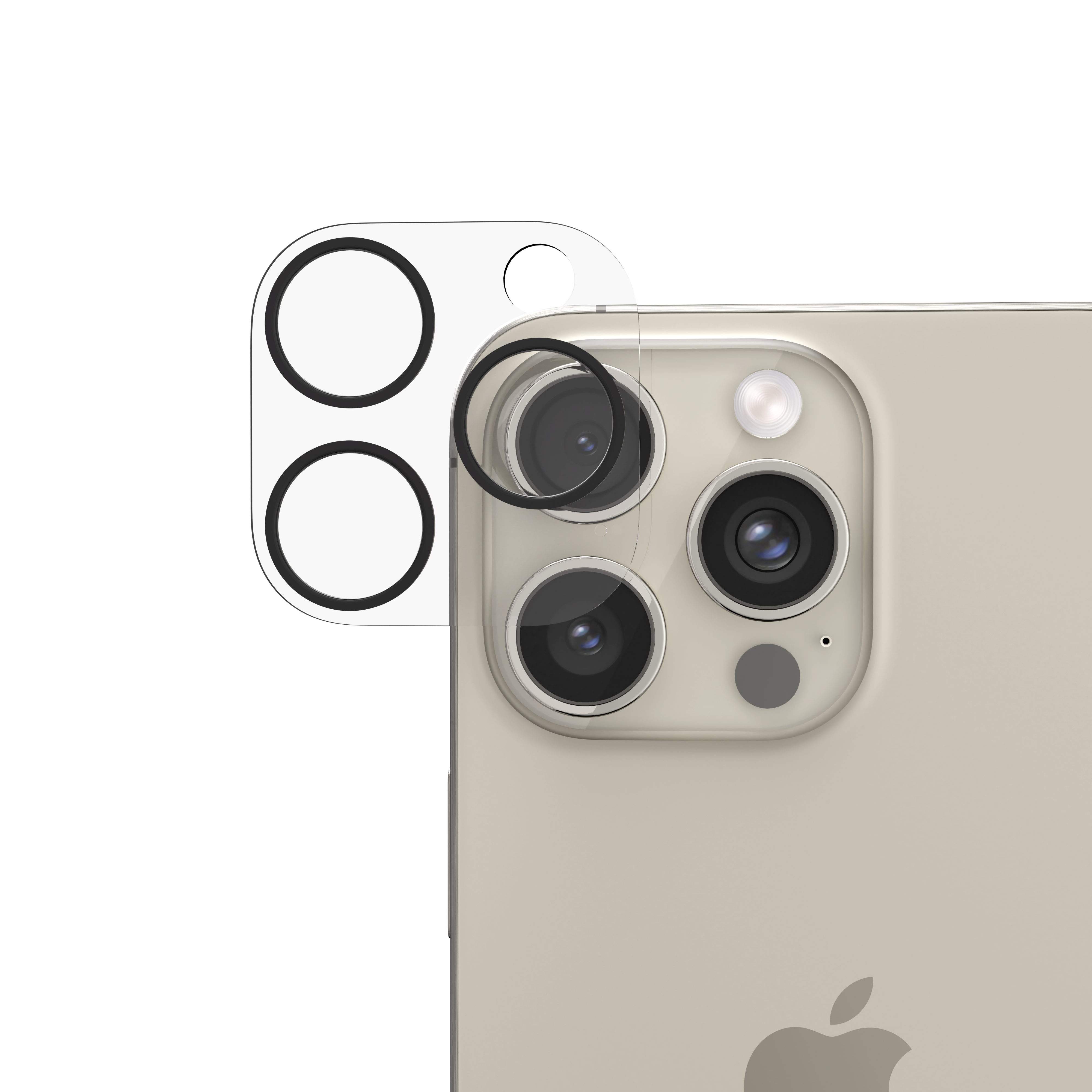 Folie din sticla pentru camera foto NOA pentru iPhone 15 Pro/Pro Max