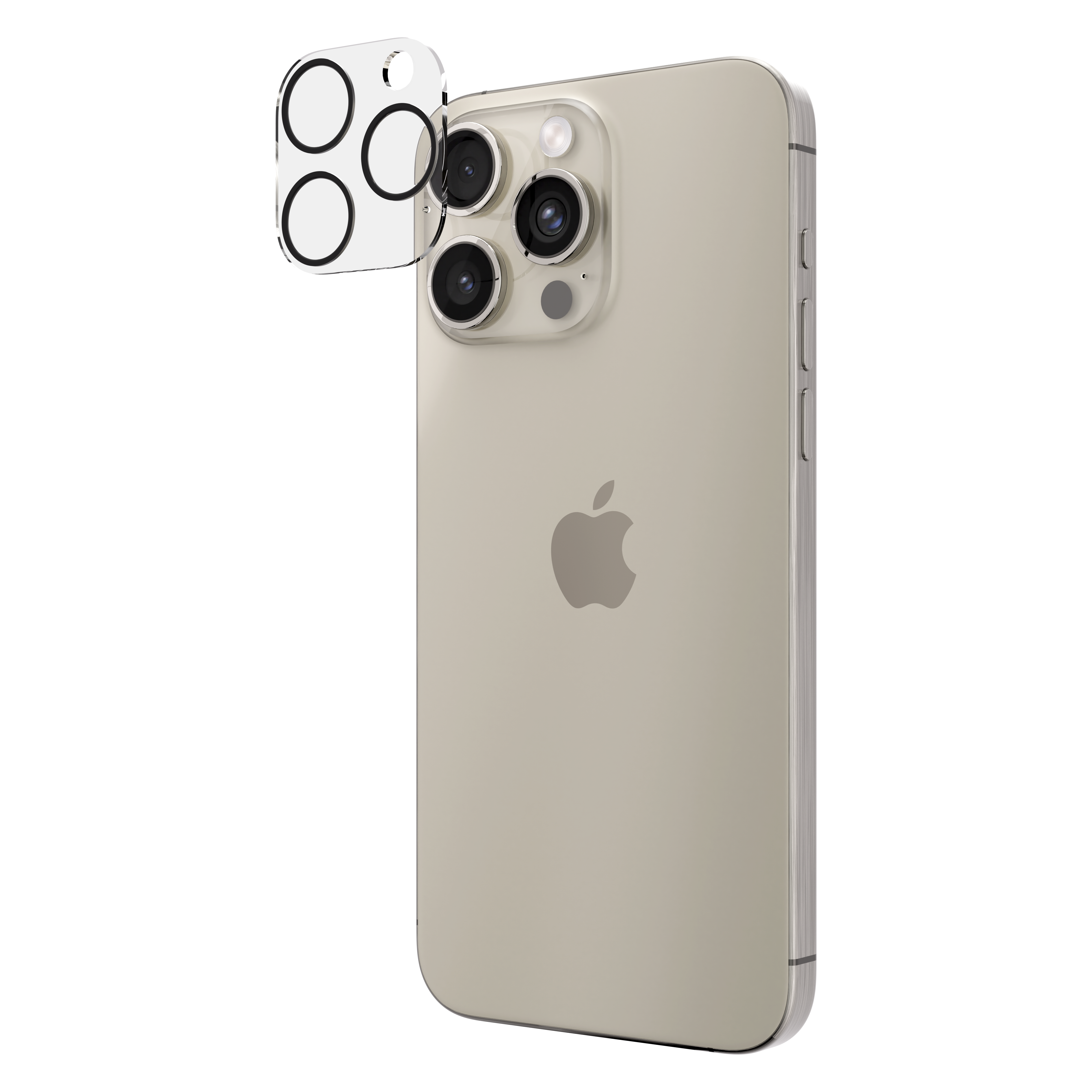 Folie din sticla pentru camera foto NOA pentru iPhone 15 Pro/Pro Max