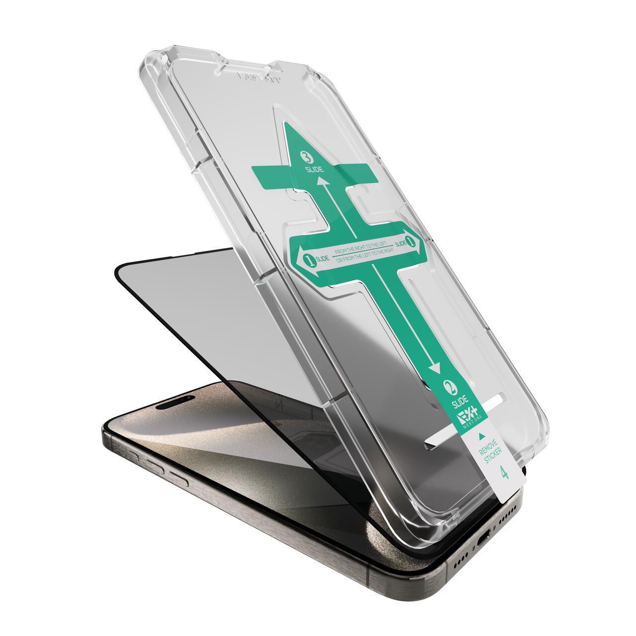 Folie de protecție pentru intimitate din sticlă NOA pentru iPhone 15 Pro (2023)
