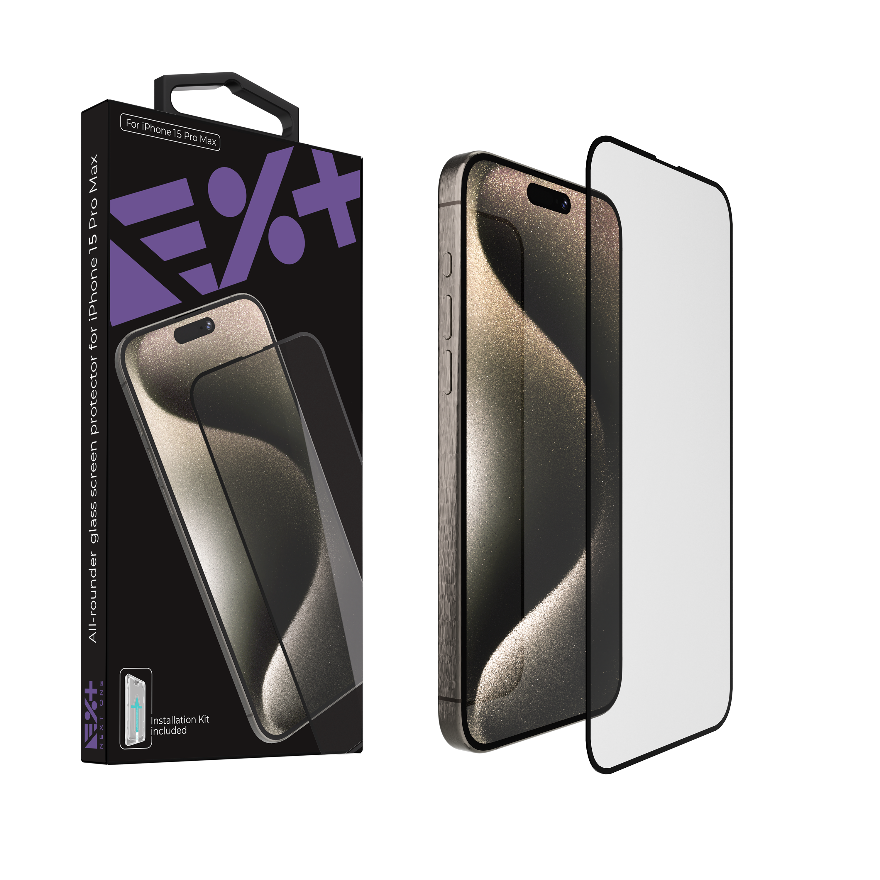 Folie din sticla Privacy NOA pentru iPhone 15 Pro Max