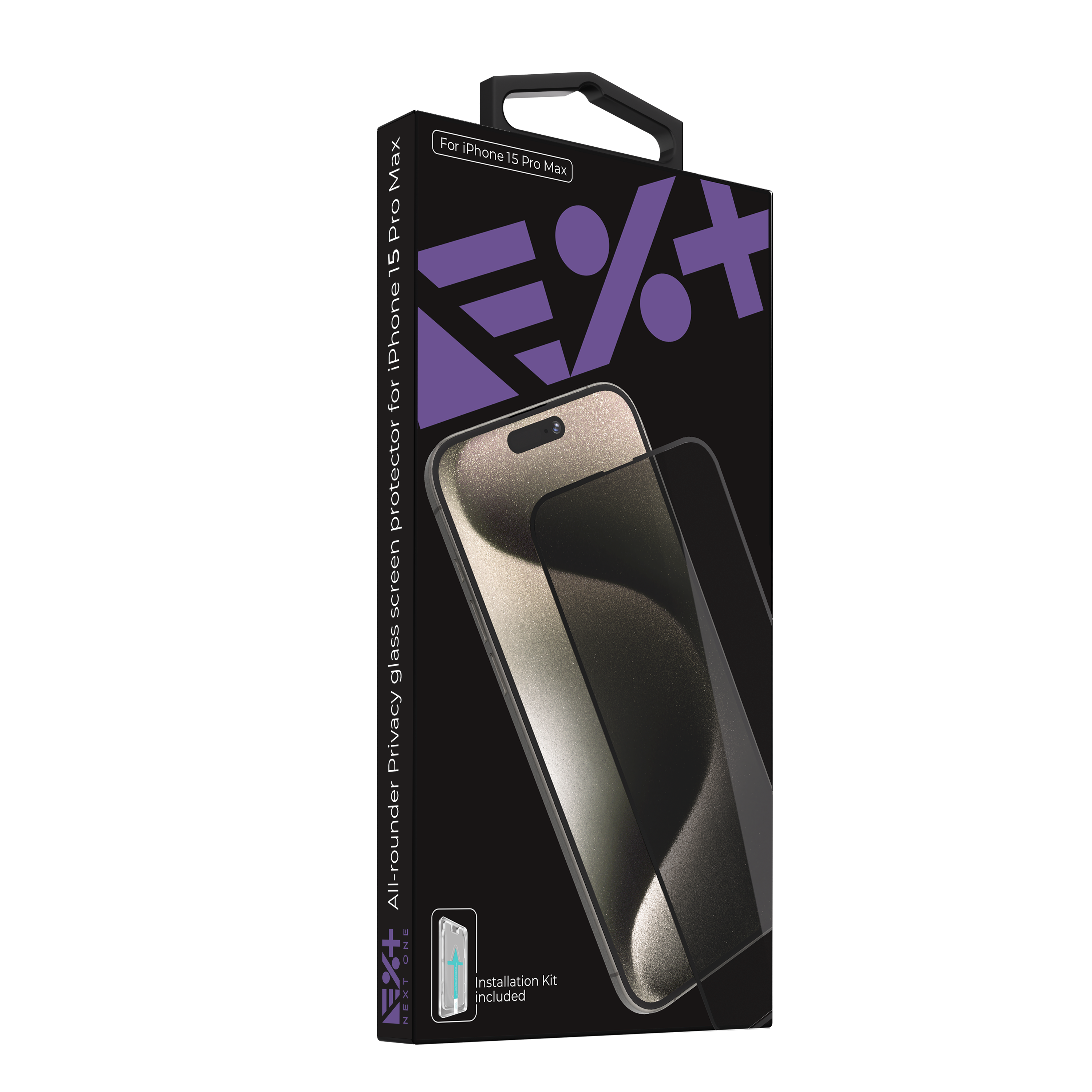 Folie de protecție pentru ecran NOA Privacy Glass pentru iPhone 15 Pro Max
