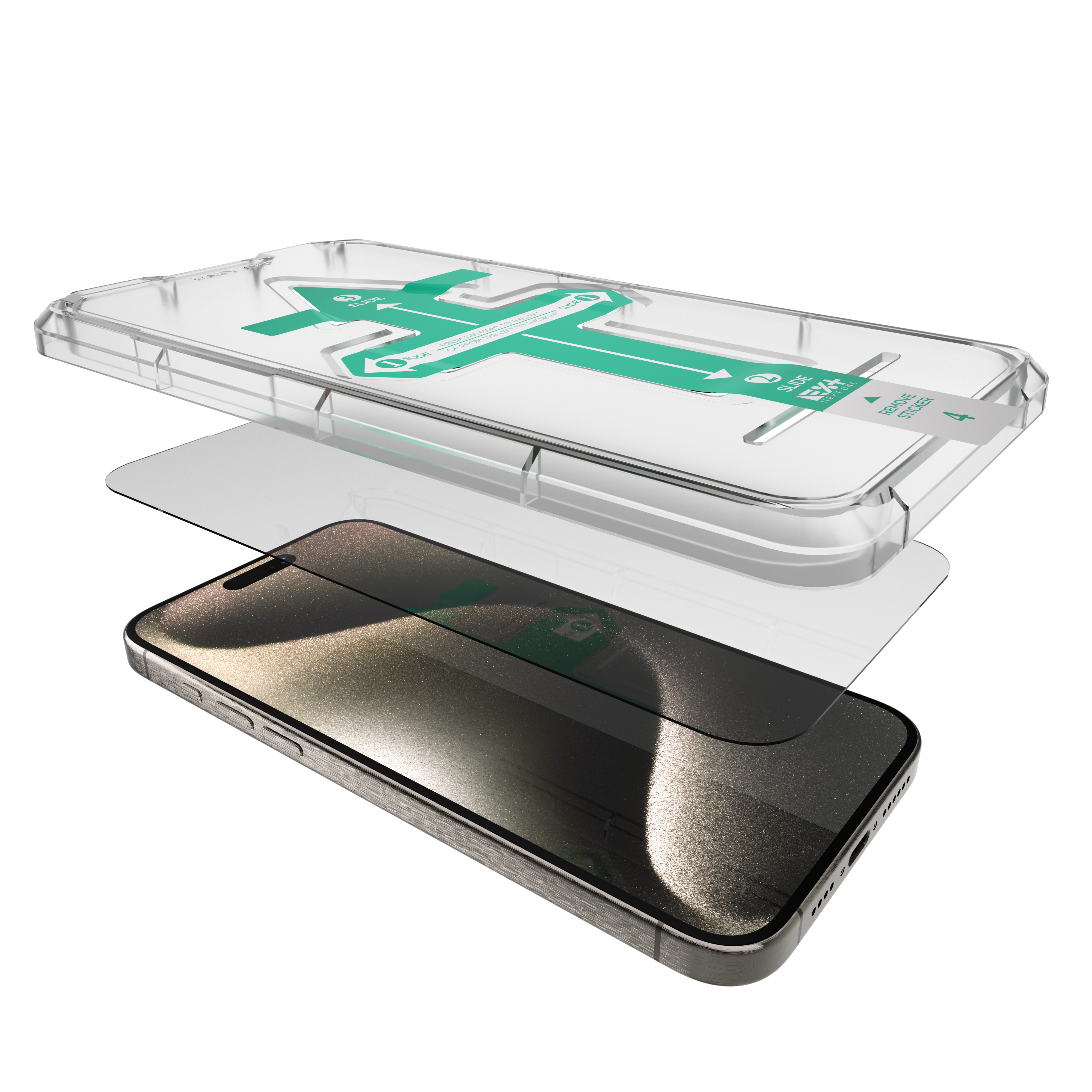 Folie de protecție din sticlă securizată NOA pentru iPhone 15 Pro Max
