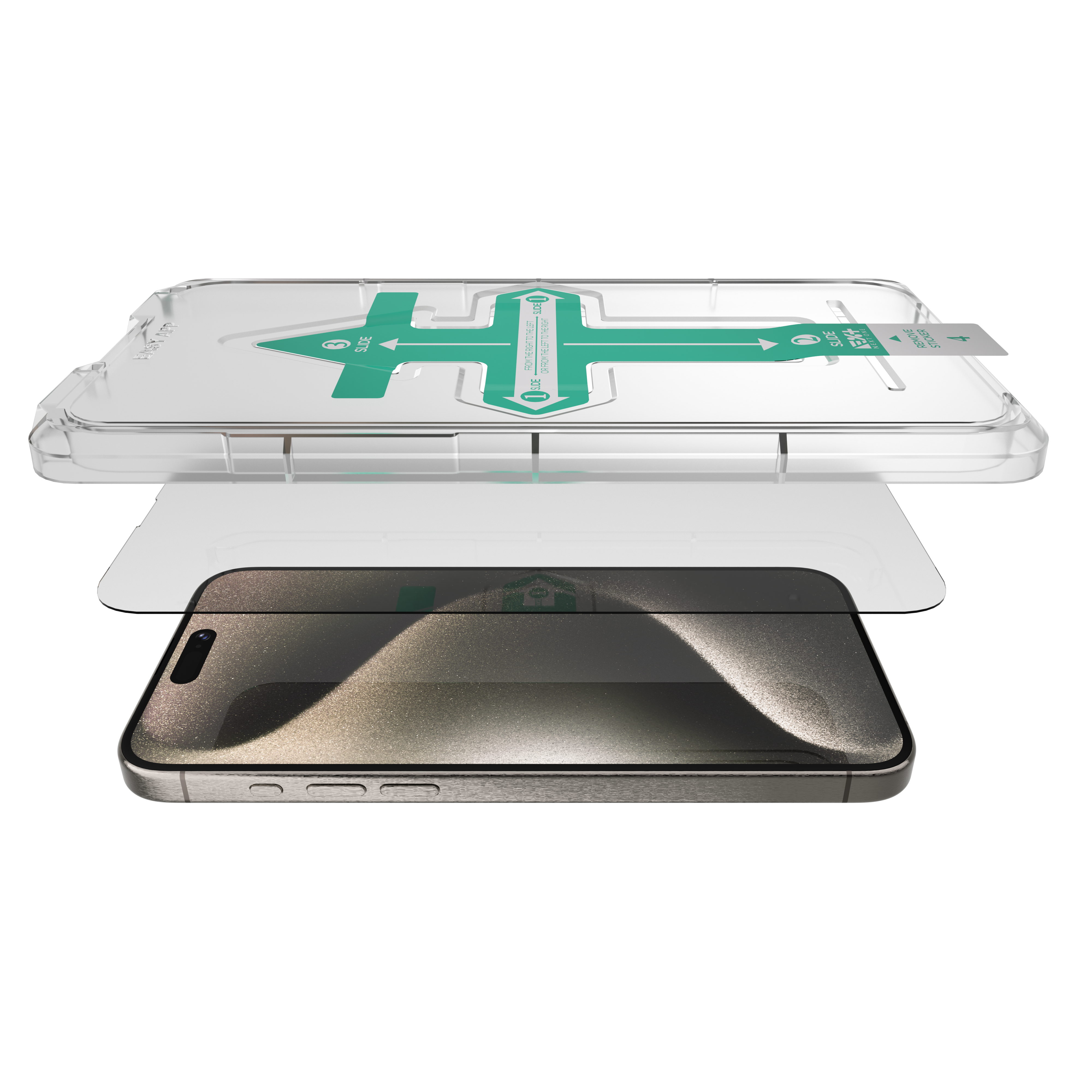 Folie de protecție din sticlă securizată NOA pentru iPhone 15 Pro Max