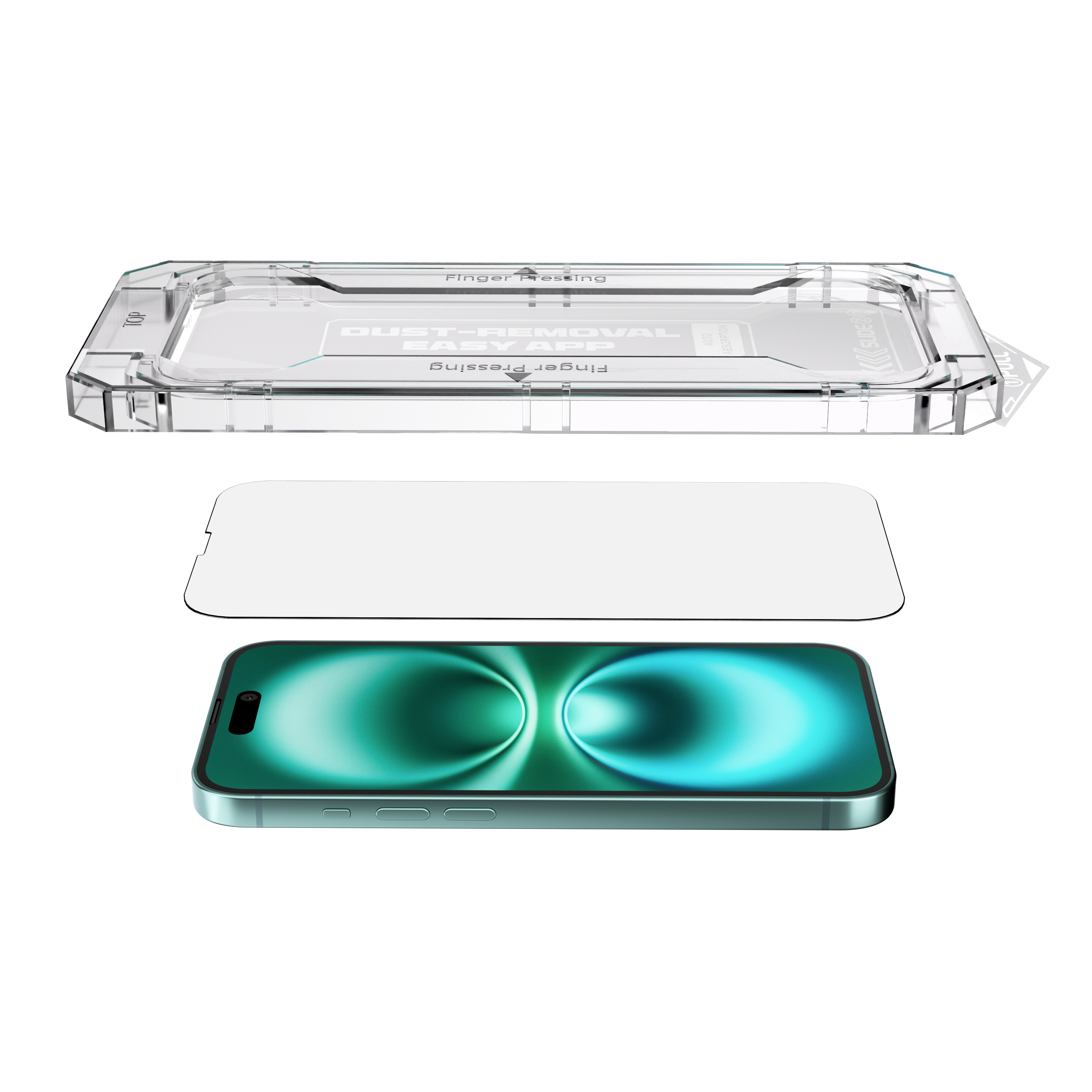 Folie de protecție din sticlă securizată NOA pentru iPhone 16 Plus