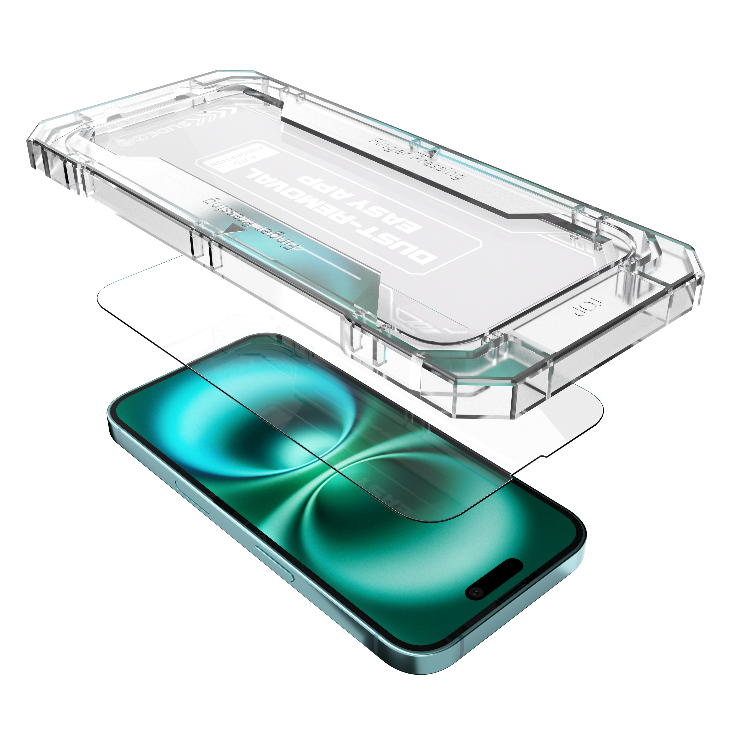 Folie de protecție din sticlă securizată NOA pentru iPhone 16 Plus
