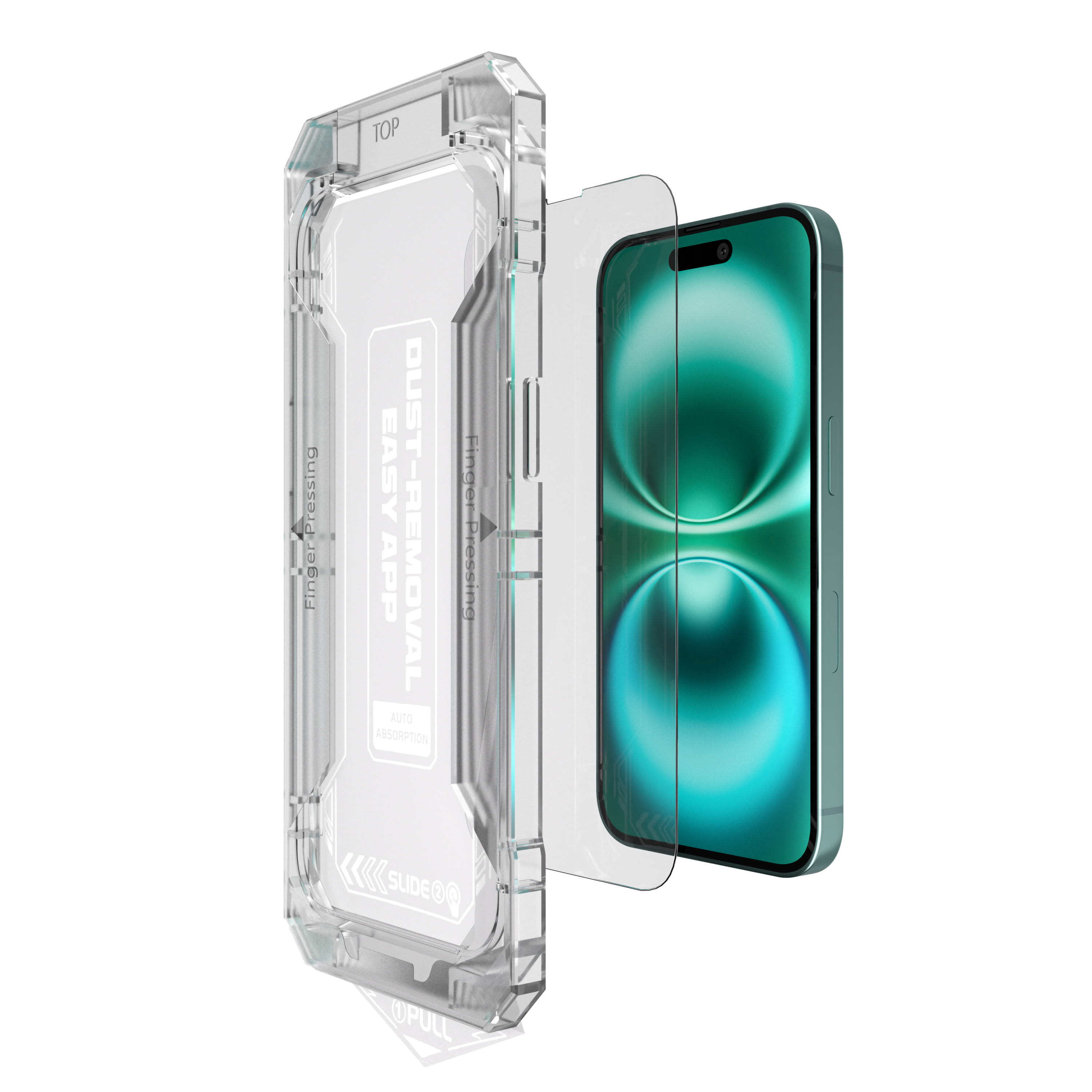Folie de protecție din sticlă securizată NOA pentru iPhone 16 Plus