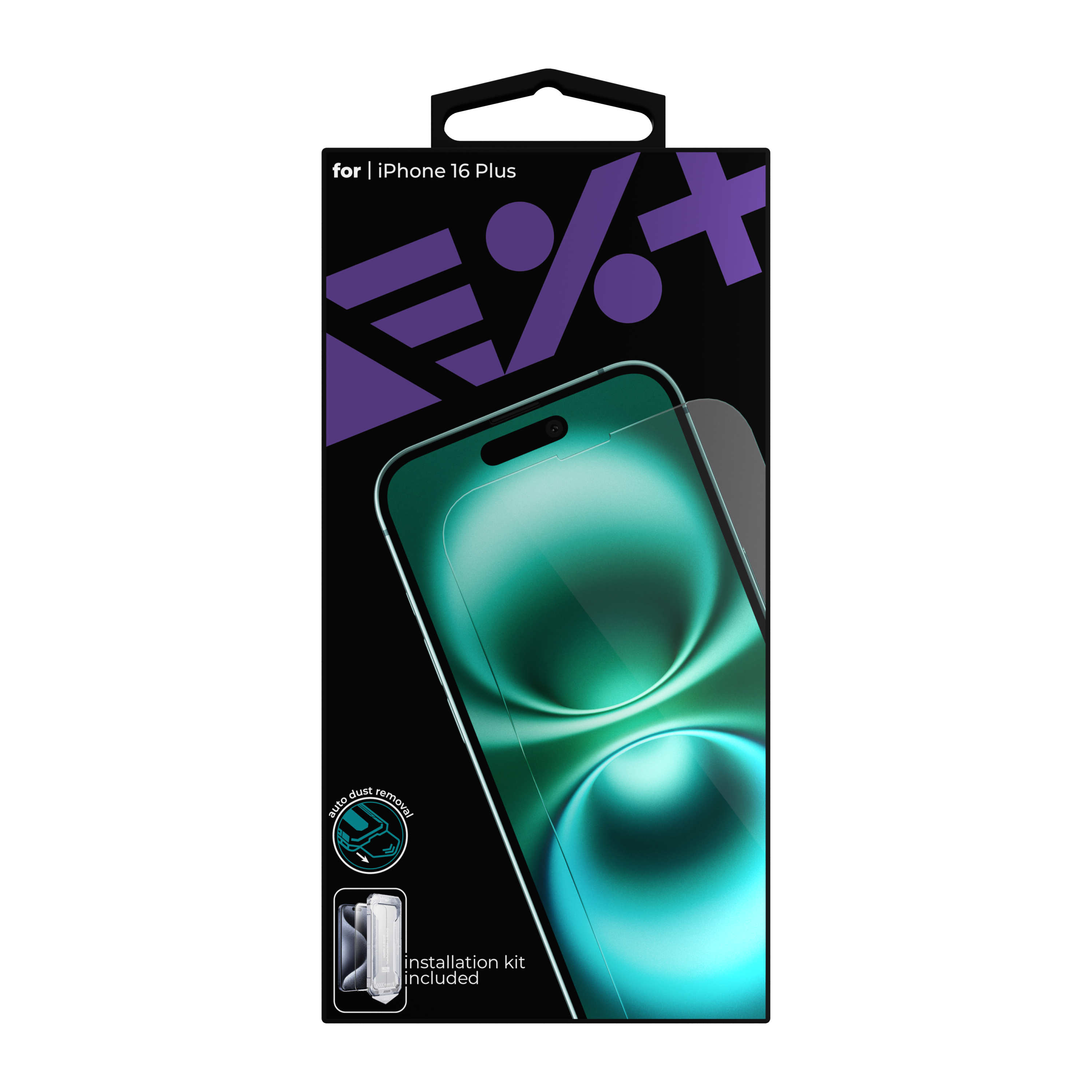 Folie de protecție din sticlă securizată NOA pentru iPhone 16 Plus