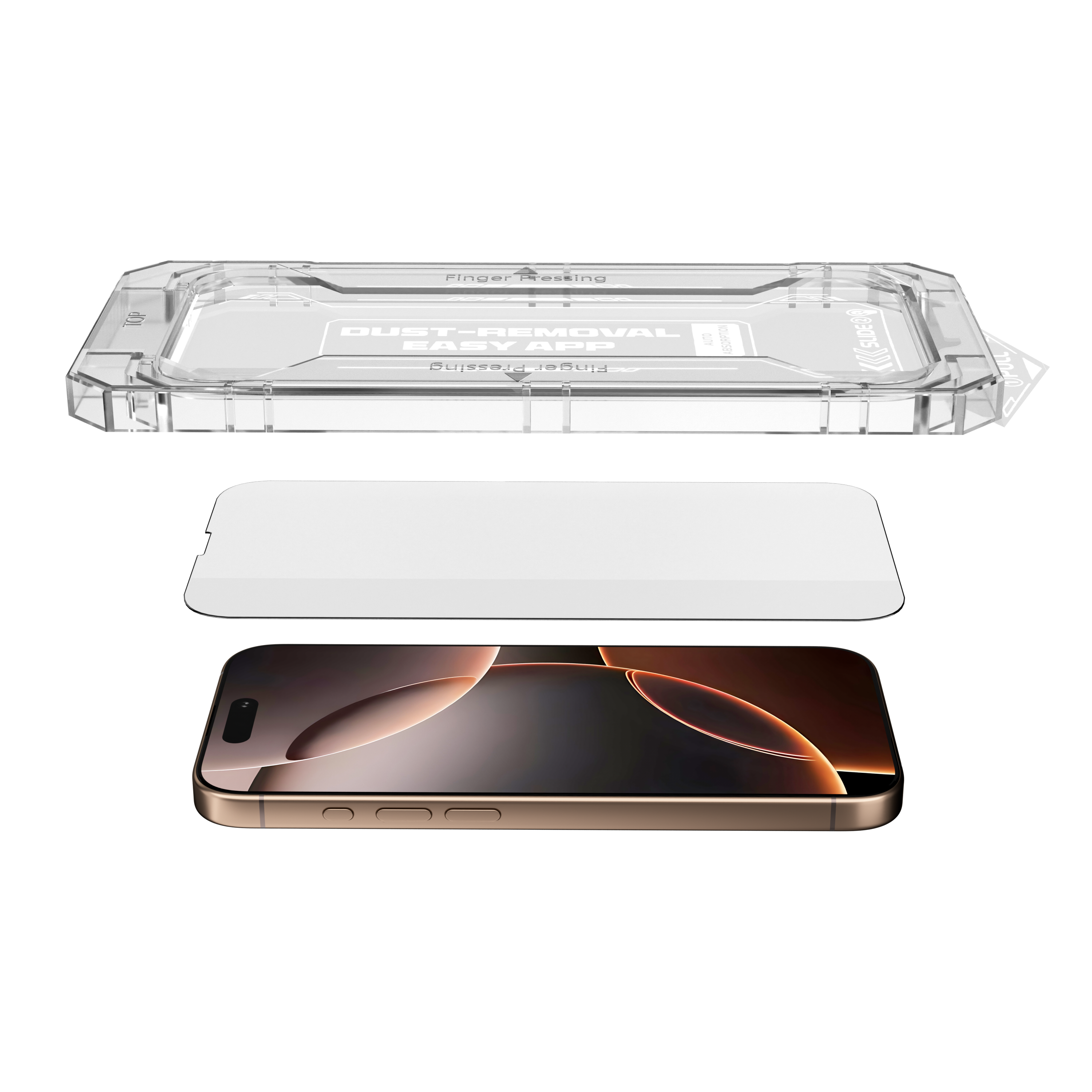 Folie de protecție din sticlă securizată NOA pentru iPhone 16 Pro