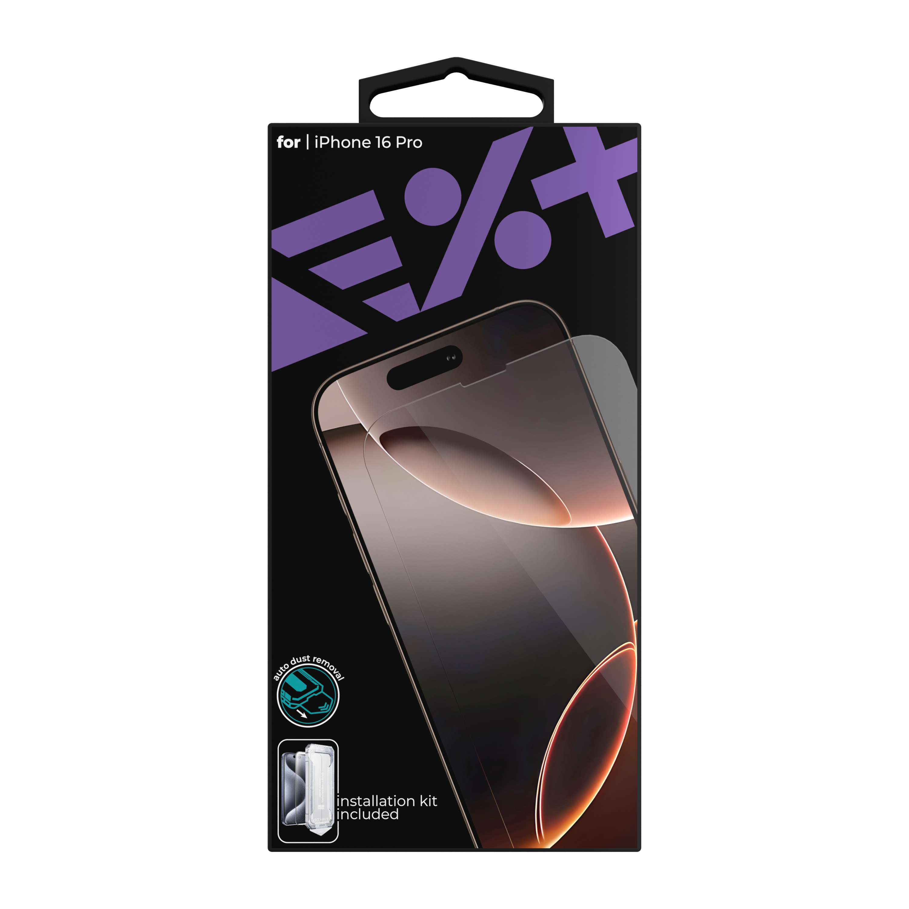 Folie de protecție din sticlă securizată NOA pentru iPhone 16 Pro