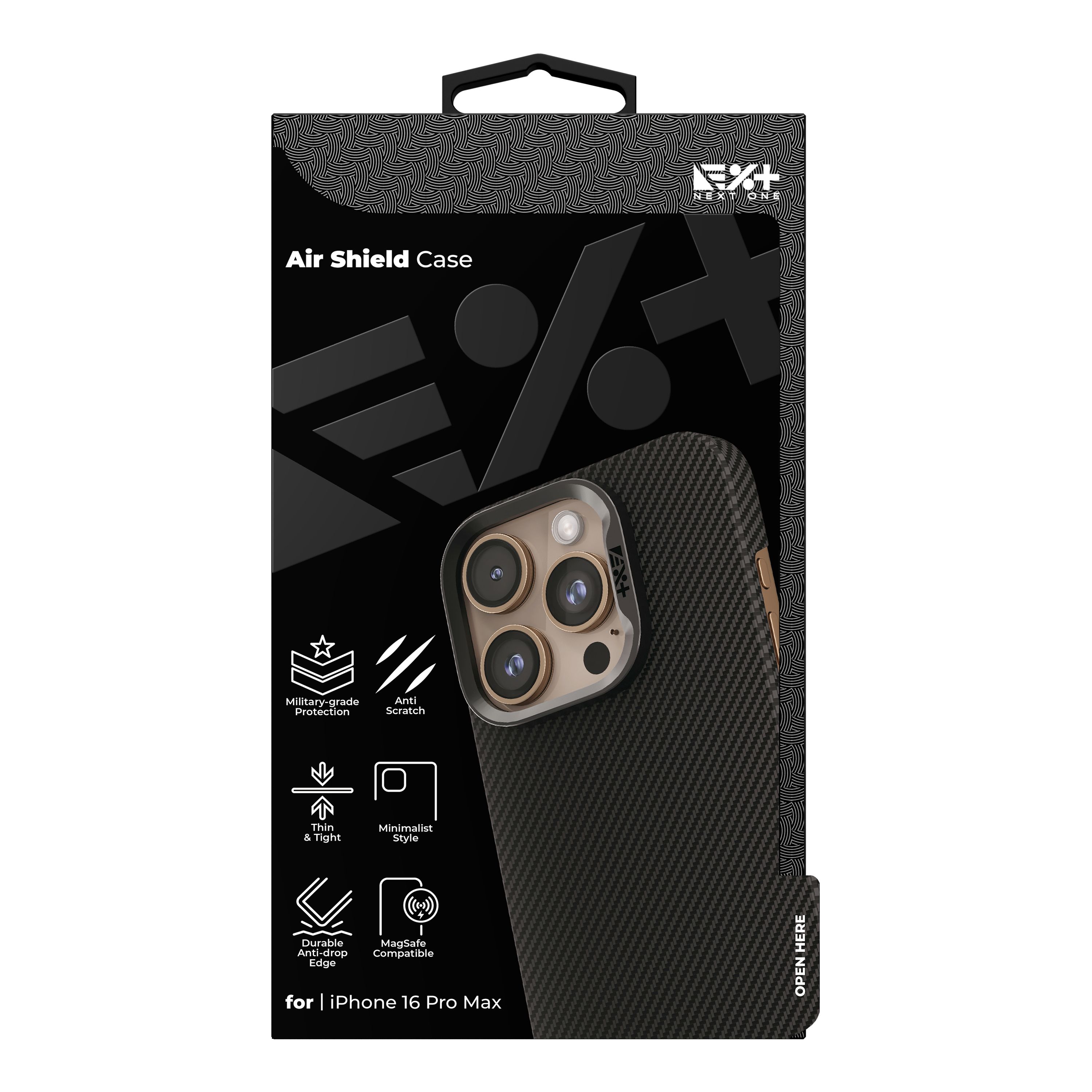 Carcasa din fibra de aramida AirShield NOA pentru iPhone 16 Pro Max |